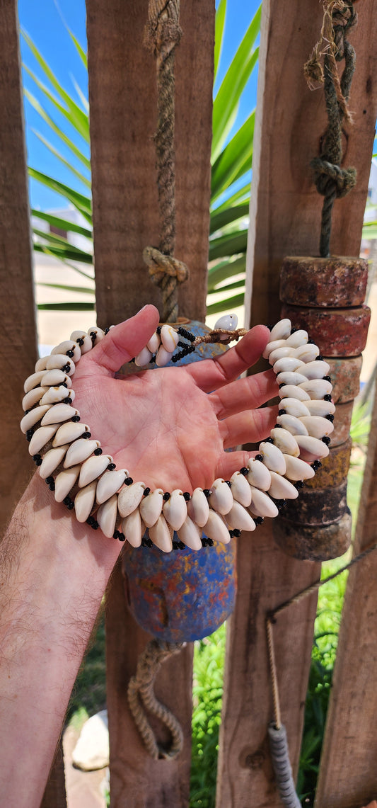 This vintage ethnic/tribal collar necklace is a stunning example of traditional craftsmanship with a powerful, timeless allure.