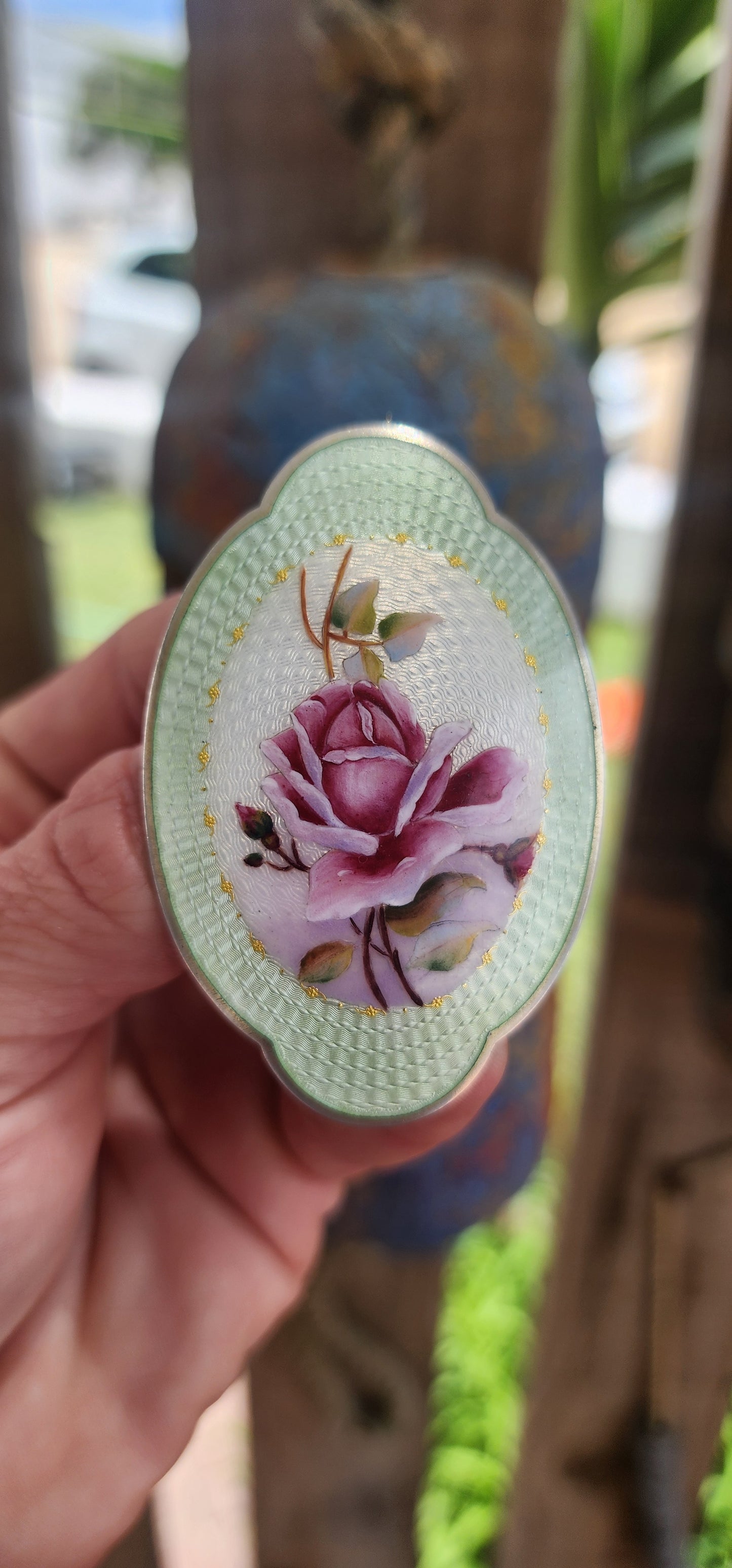 This brooch is everything!!Such a rare find!!! Absolutely marvelous and large sized Antique late victorian era circa 1900 Swiss Guilloche Enamel and 935 Silver floral brooch.