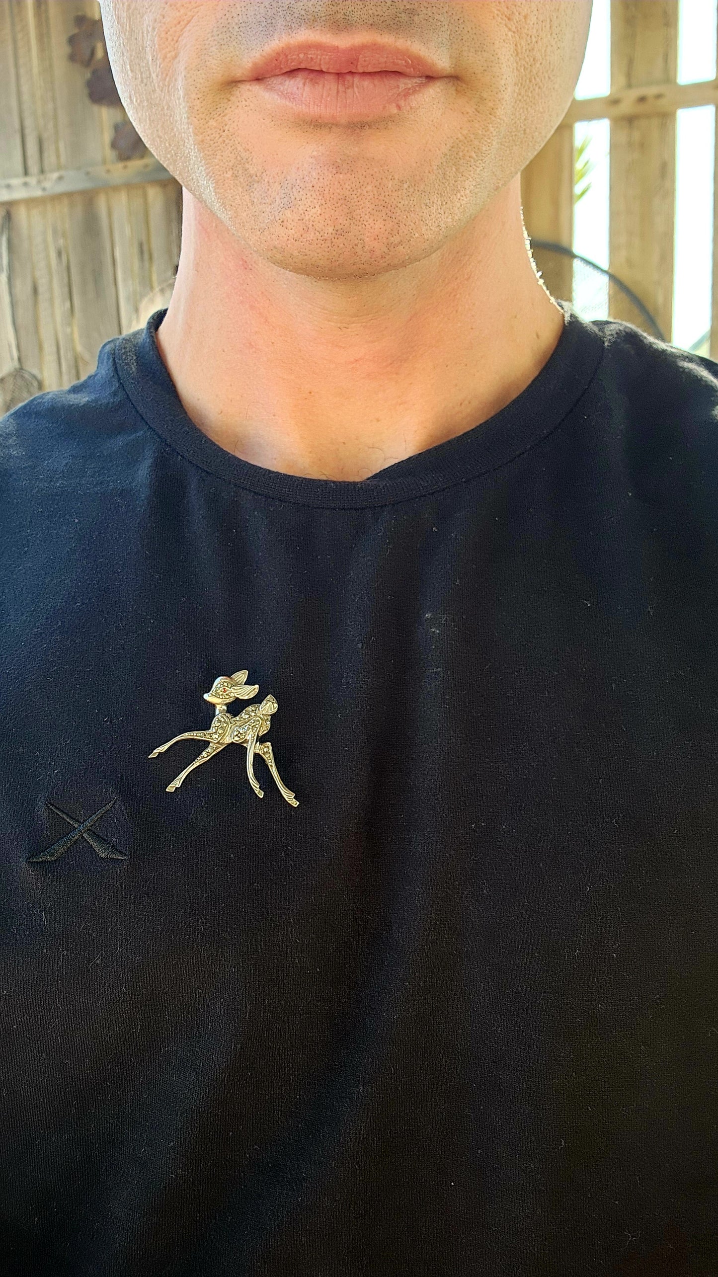 Oh, what a darling star! This adorable vintage sterling silver Bambi brooch looks like it just leaped straight from the silver screen and into your jewelry collection, taking a well-deserved break from the limelight.