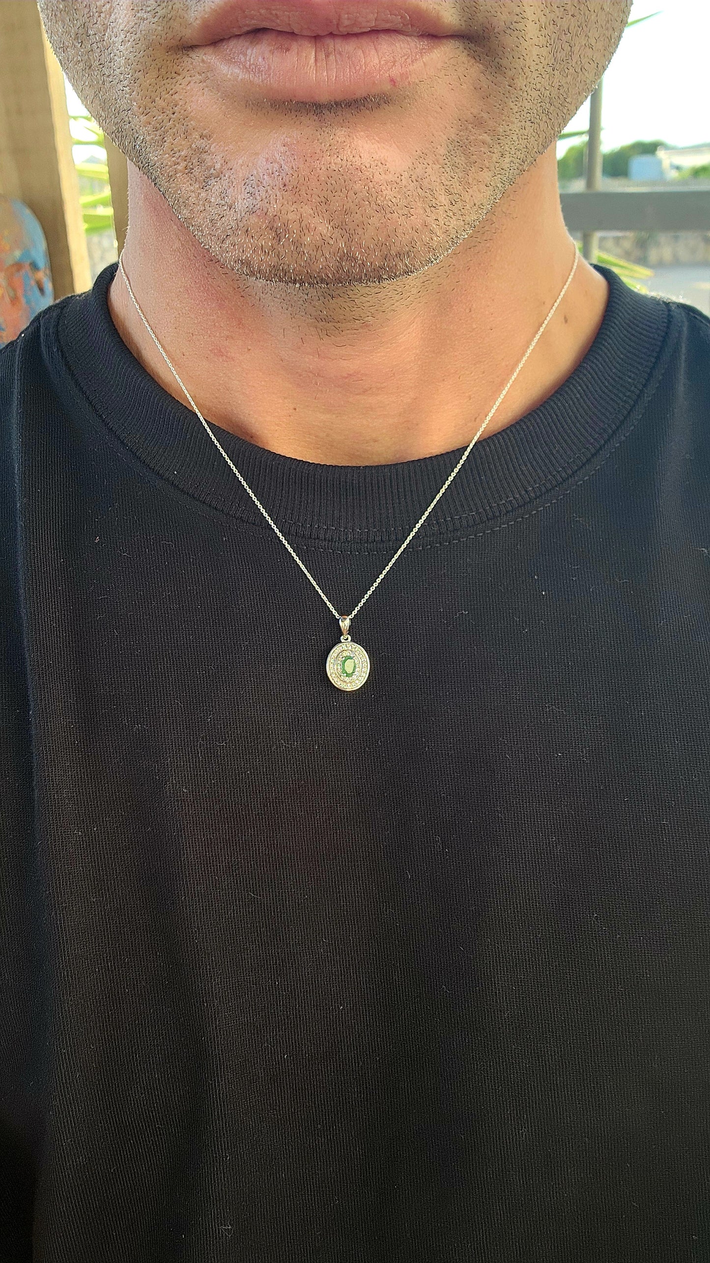 Turn heads with effortless grace in this enchanting sterling silver pendant necklace — a piece that proves timeless beauty lies in the details.