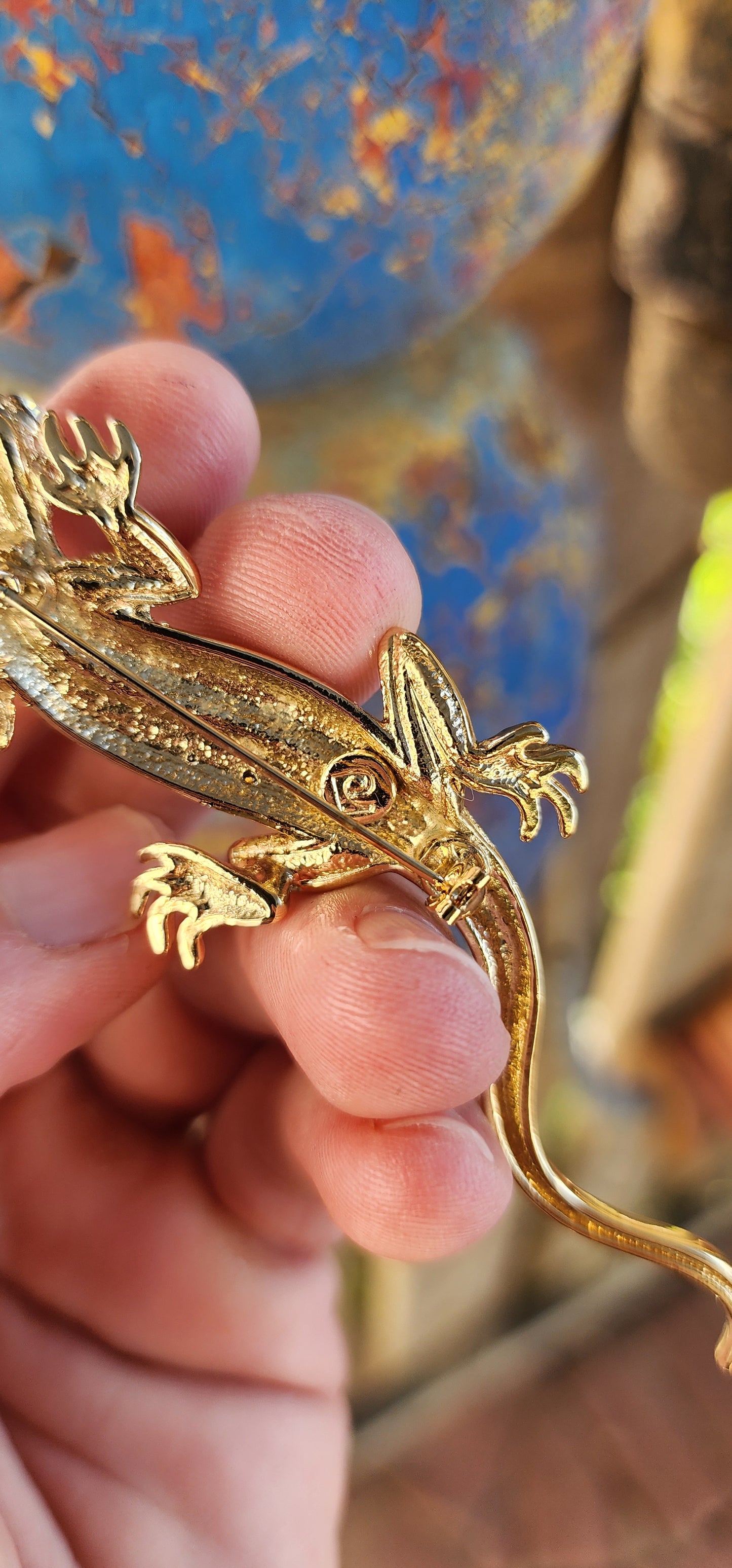 Slither into the spotlight with this dazzling vintage 1990s designer costume brooch by none other than P. Cardin, Paris — a piece that’s anything but shy.