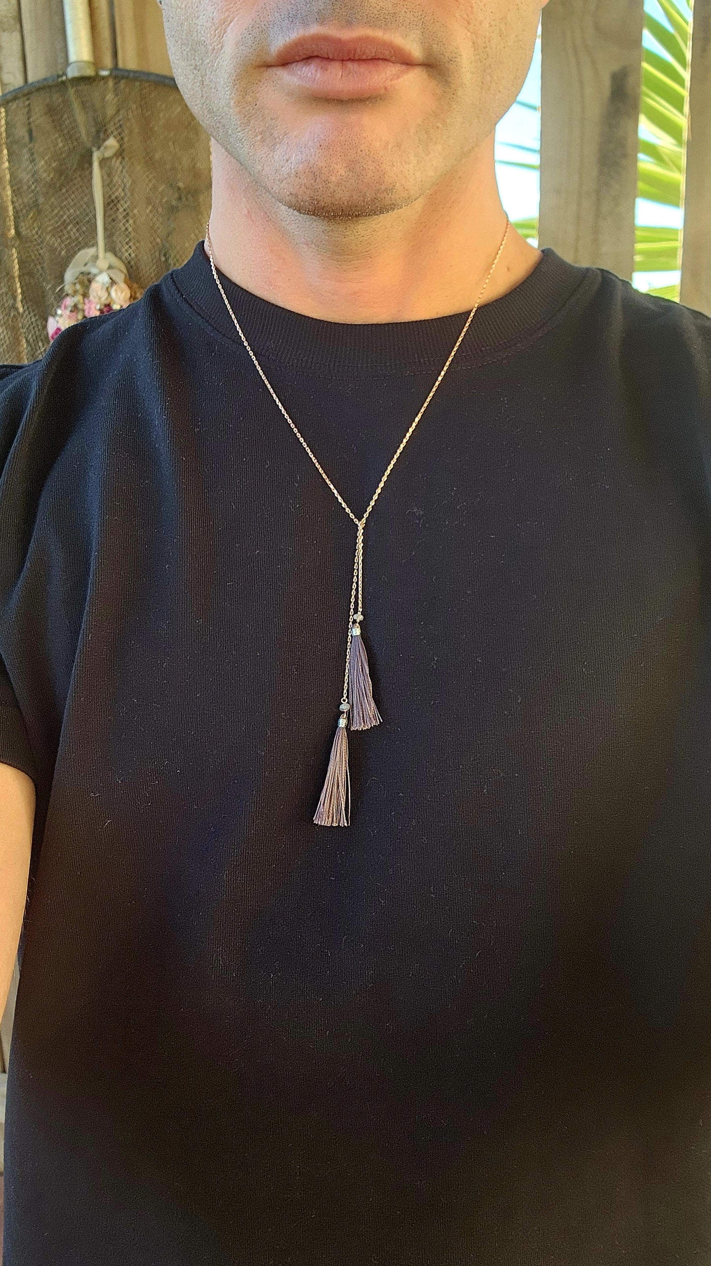 Handcrafted with free spirits and golden sunsets in mind,this necklace is bohemian at her best.There’s no clasp because honey, it doesn’t need one—this piece is a choose-your-own-adventure moment. Drape it, knot it, criss-cross it!