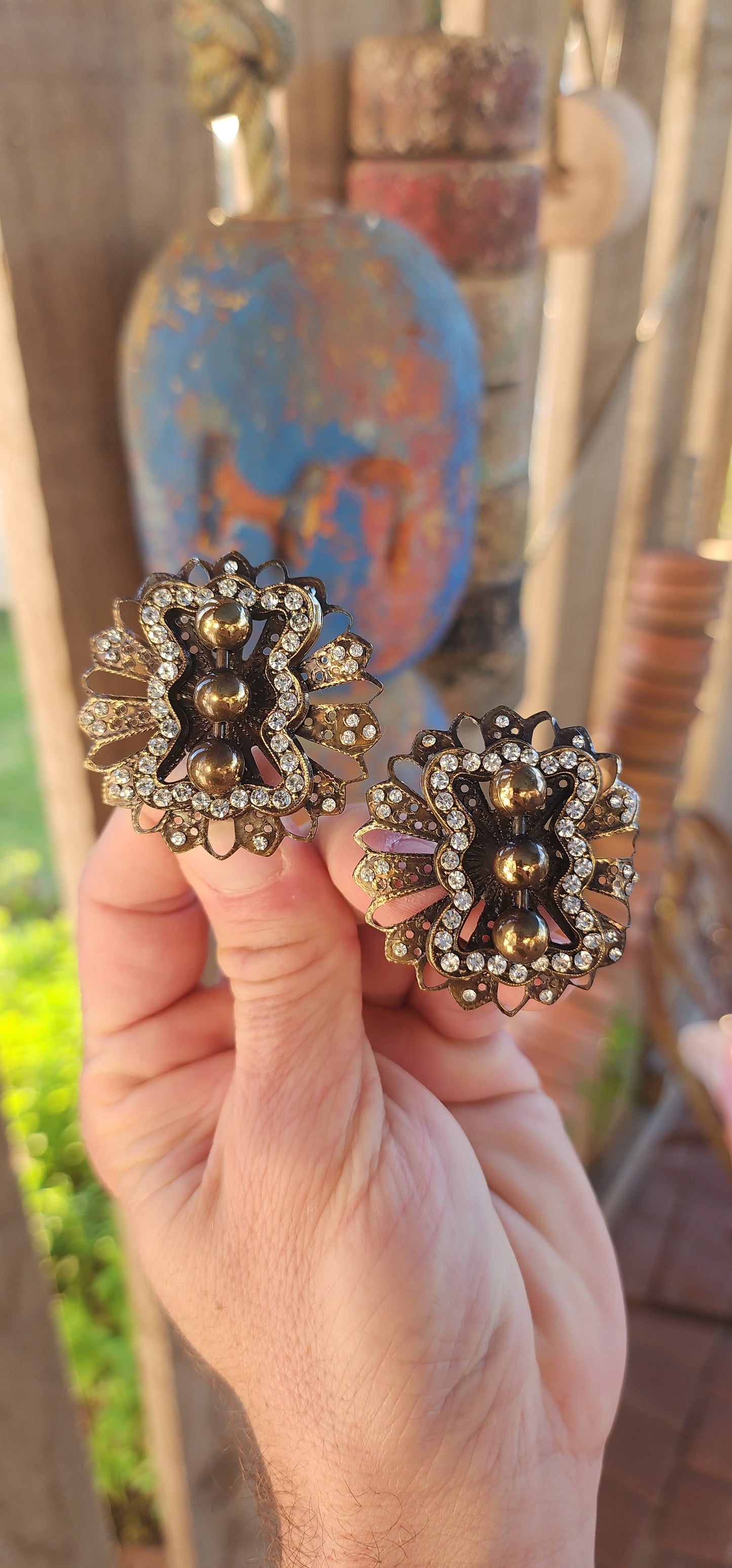 Hold on to your shoulder pads, because these clip-on earrings are bringing back the unapologetic drama of the 1980s — with extra flair!