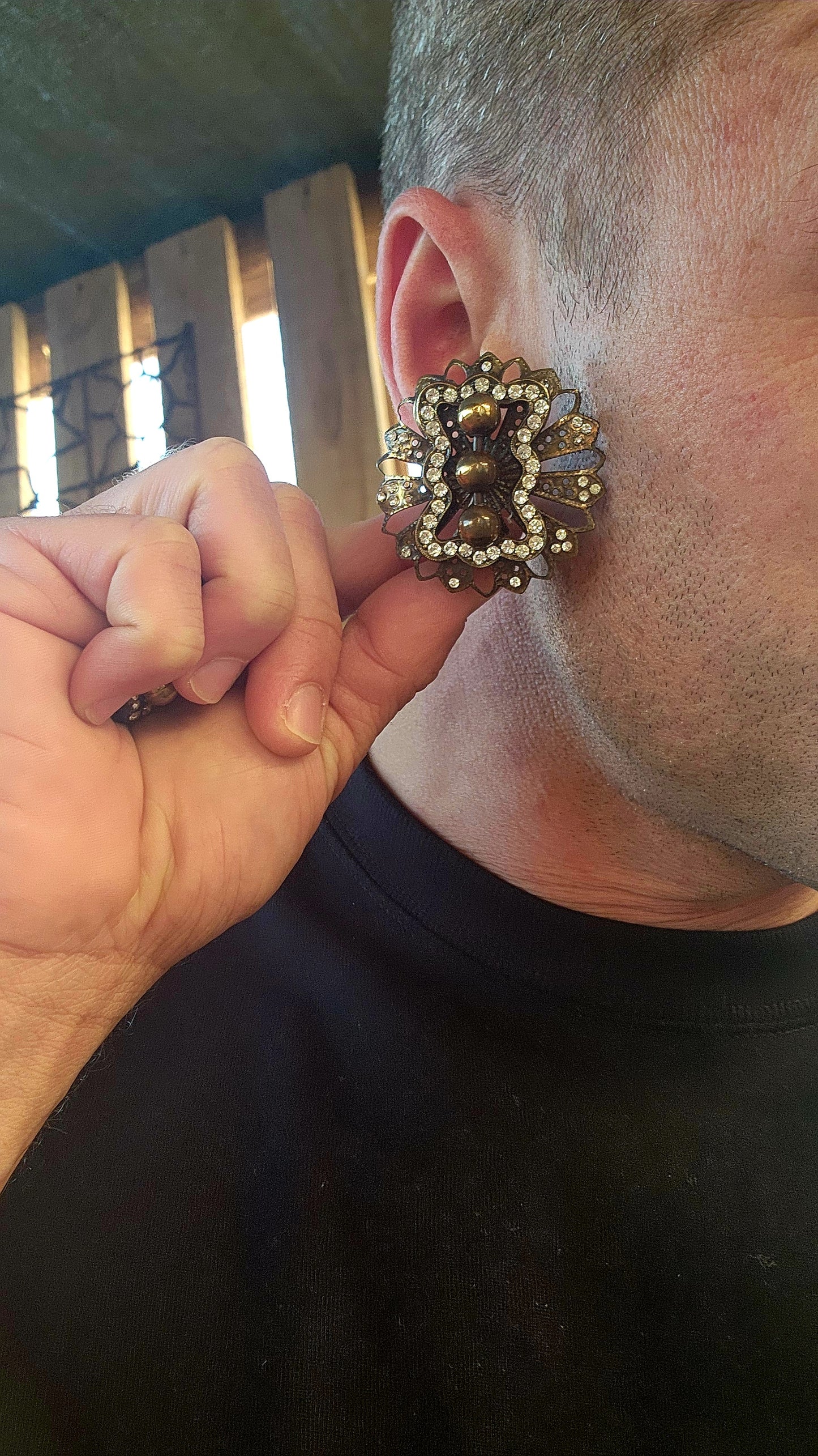 Hold on to your shoulder pads, because these clip-on earrings are bringing back the unapologetic drama of the 1980s — with extra flair!