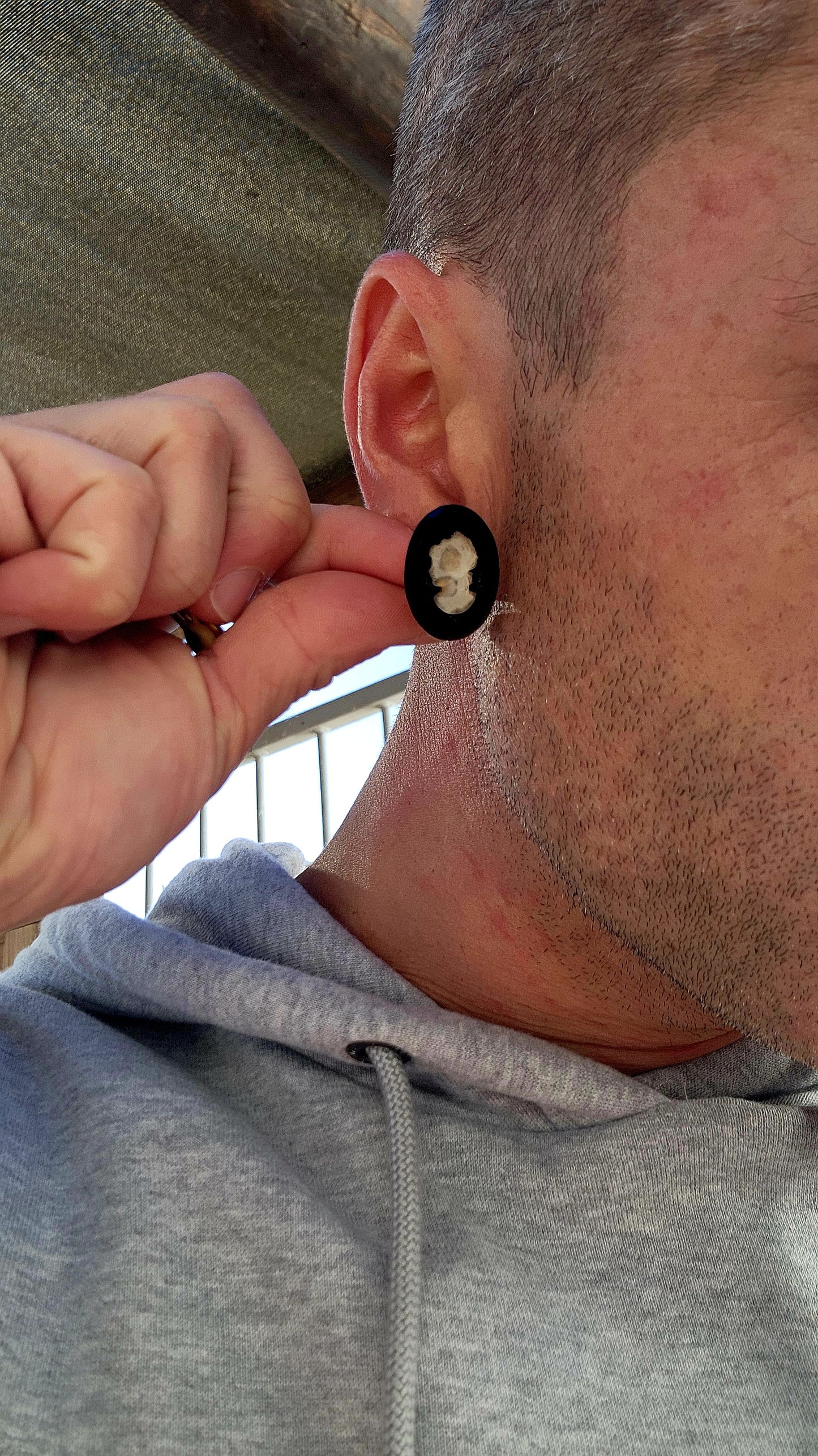 Beautiful and generous-sized pair of vintage clip-on earrings from the mid-20th century, when classical elegance saw a magnificent resurgence.