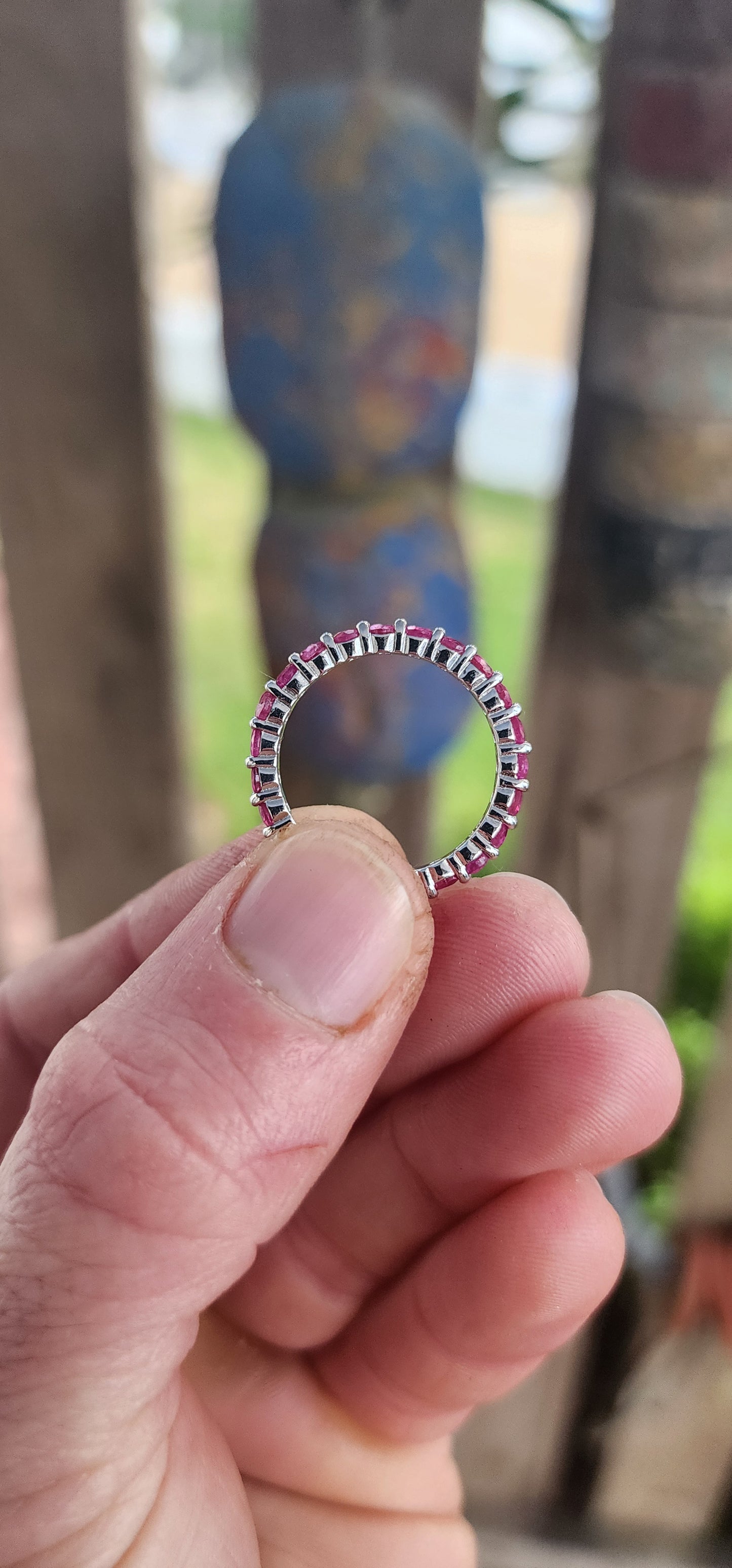 Bold yet graceful. Modern yet timeless! 
This sterling silver full eternity ring is a true showstopper.Crafted with precision and designed to dazzle from every angle.