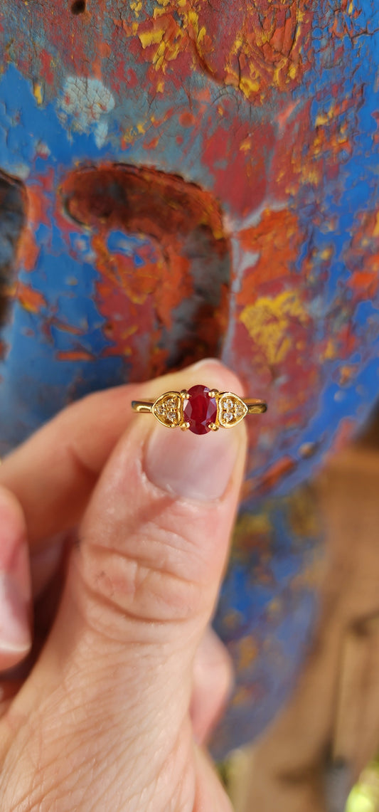 Heart of Passion – Ruby Trilogy Ring.