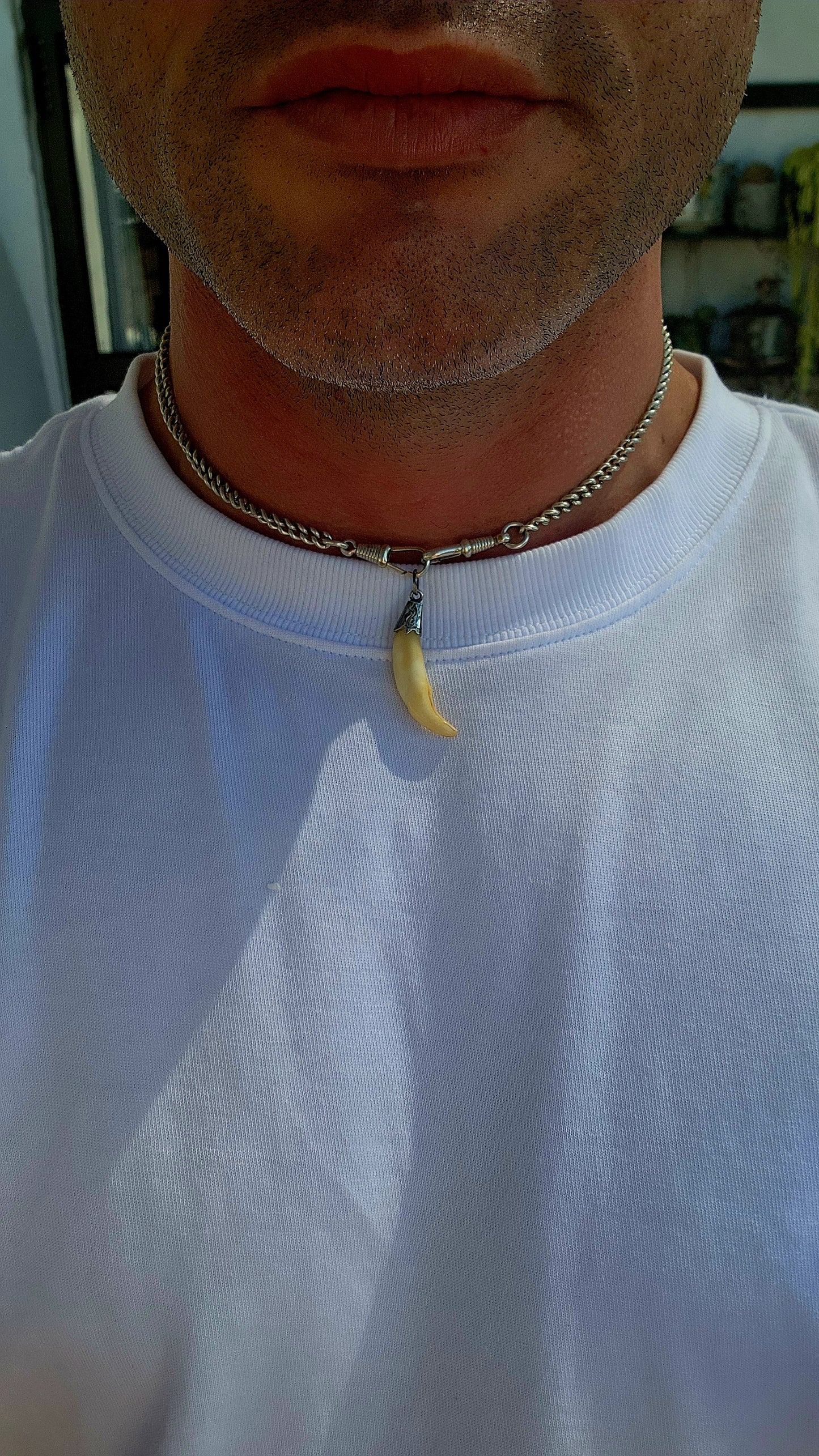 Victorian Fox Fang Hunting Pendant (circa late 1800s).