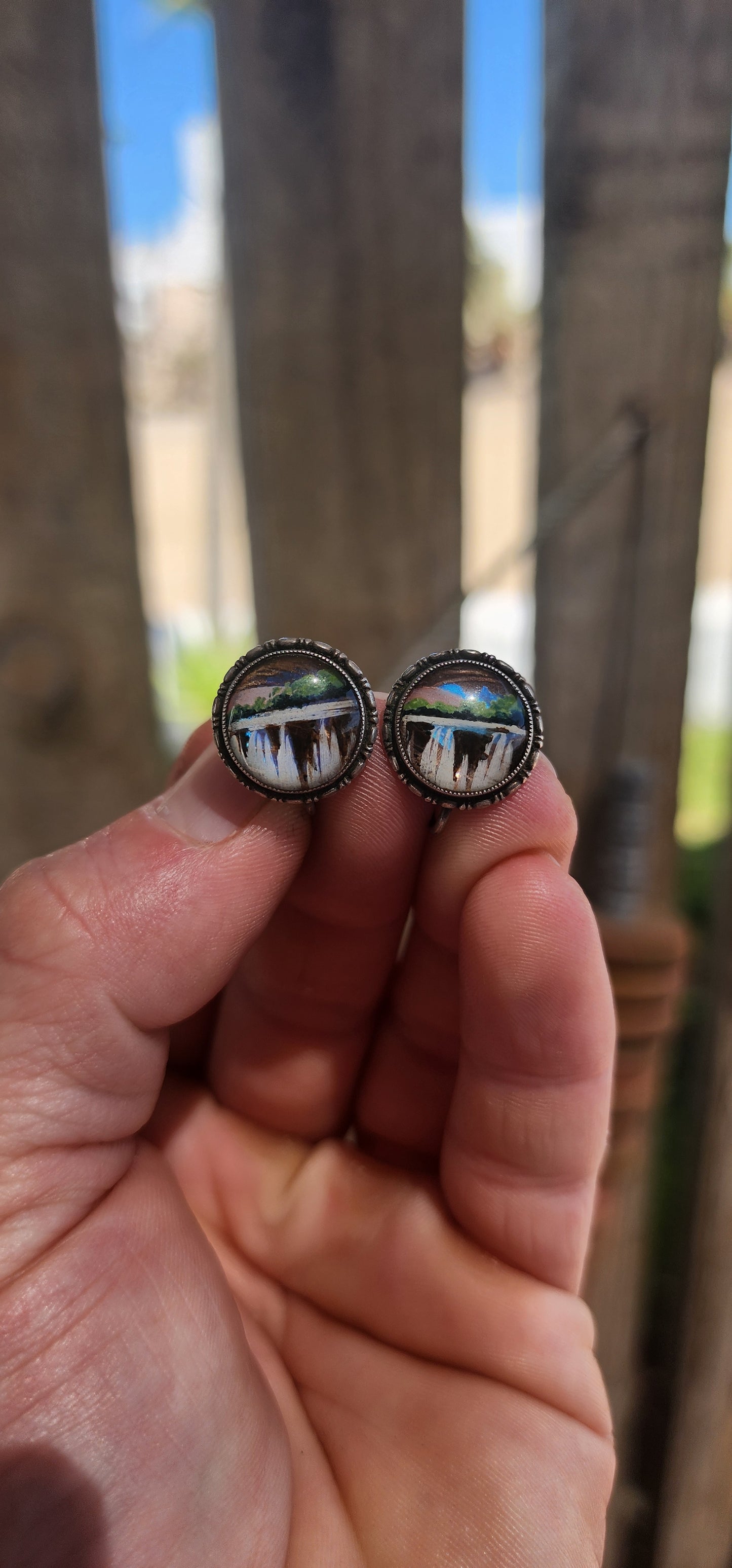 A breathtakingly rare Art Deco sterling silver jewelry set by the renowned English silversmith Thomas L. Mott (T.L.M.), dating to the 1920s–1930s, and featuring real Morpho butterfly wings.