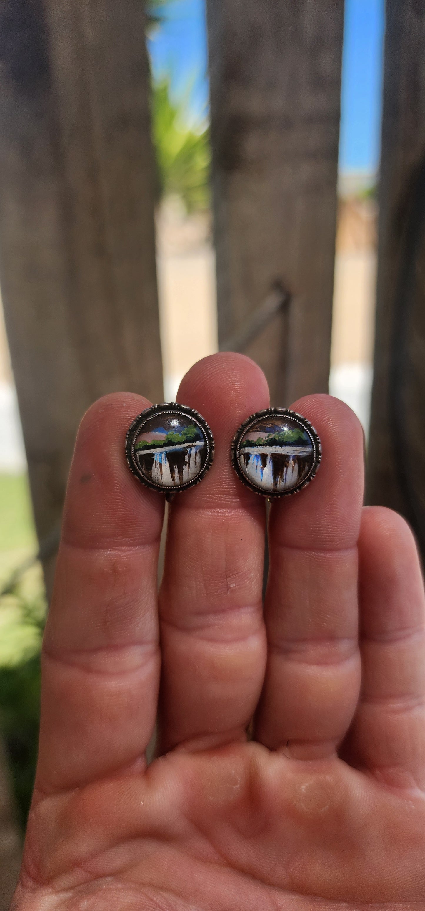 A breathtakingly rare Art Deco sterling silver jewelry set by the renowned English silversmith Thomas L. Mott (T.L.M.), dating to the 1920s–1930s, and featuring real Morpho butterfly wings.