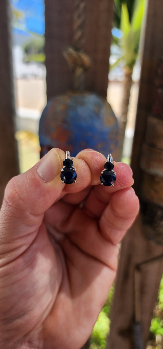 The Sapphire Drops — Timeless Earrings.