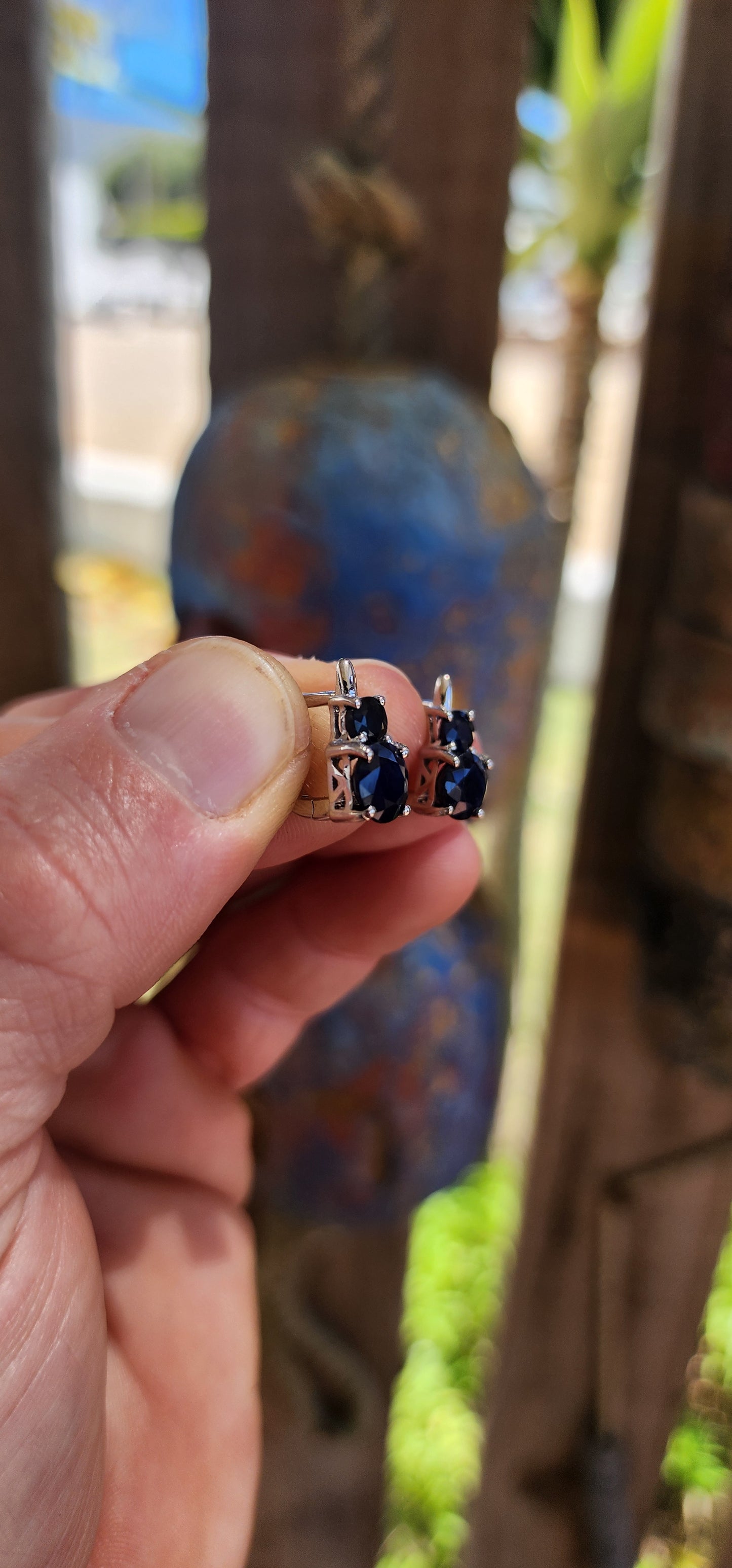 The Sapphire Drops — Timeless Earrings.