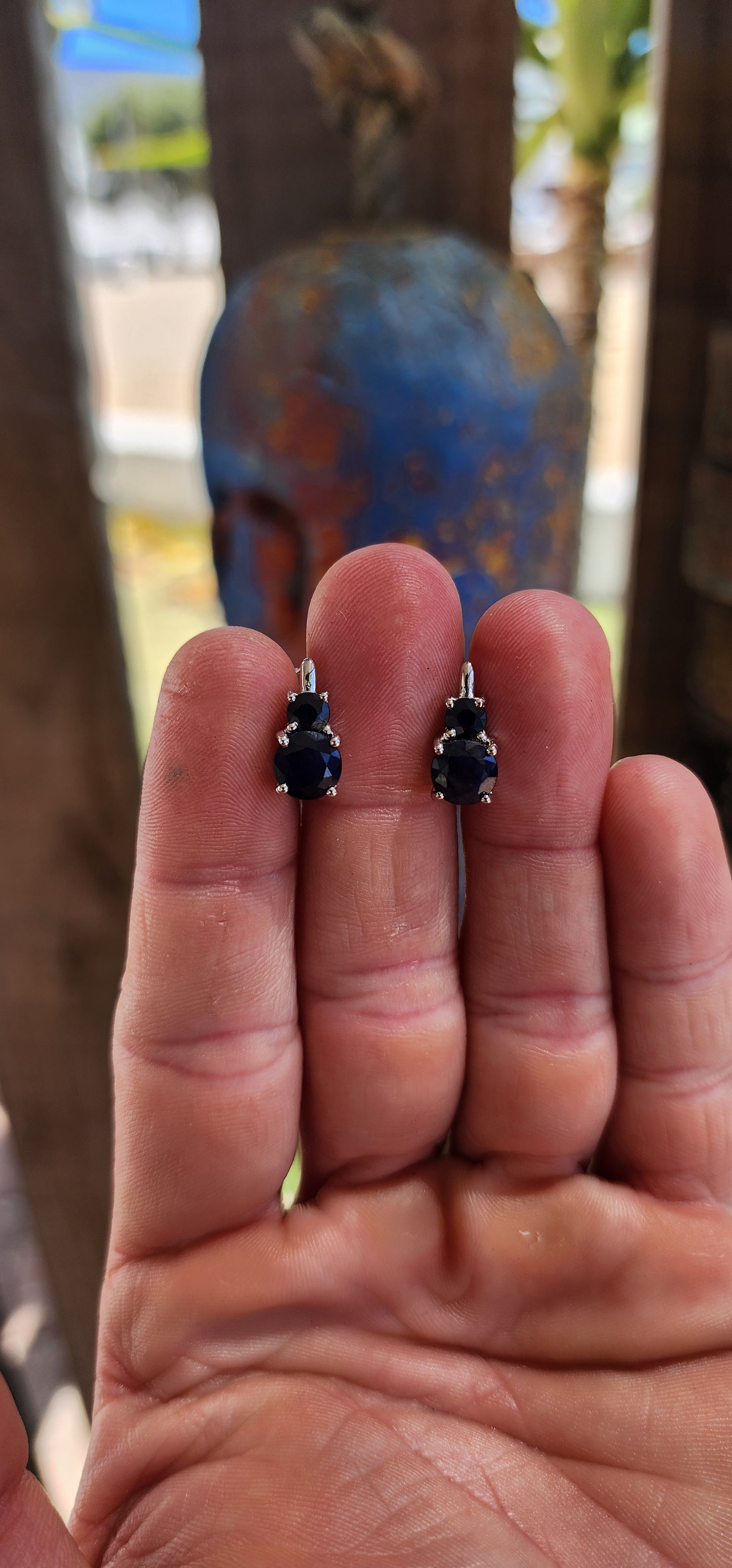 The Sapphire Drops — Timeless Earrings.