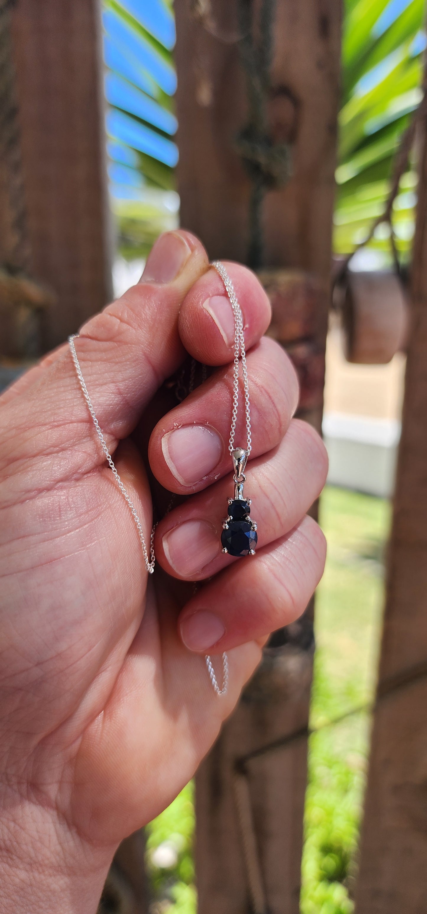 The Sapphire Stack Pendant — Elegant Simplicity.