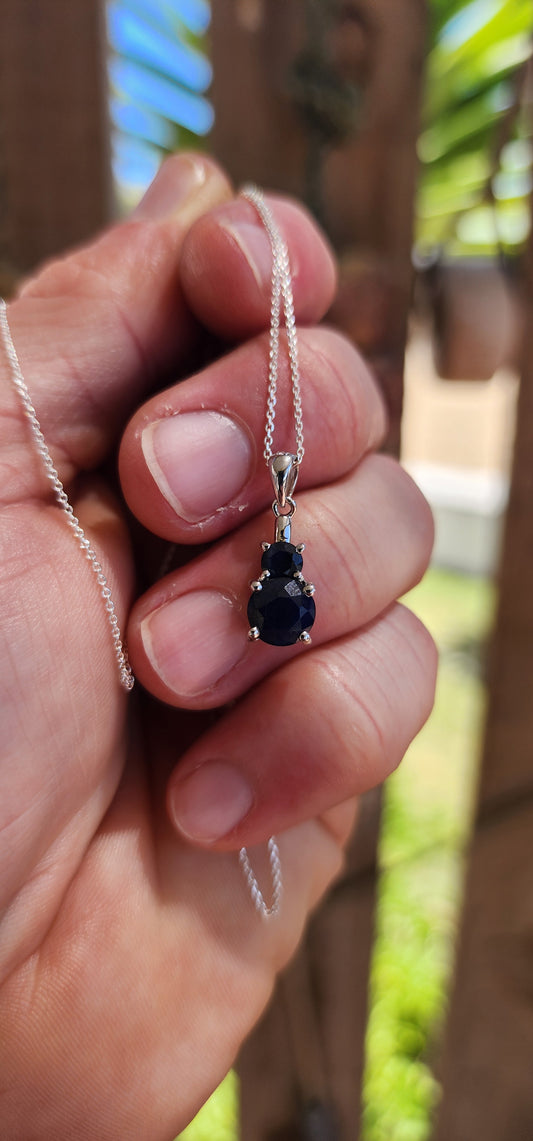 The Sapphire Stack Pendant — Elegant Simplicity.