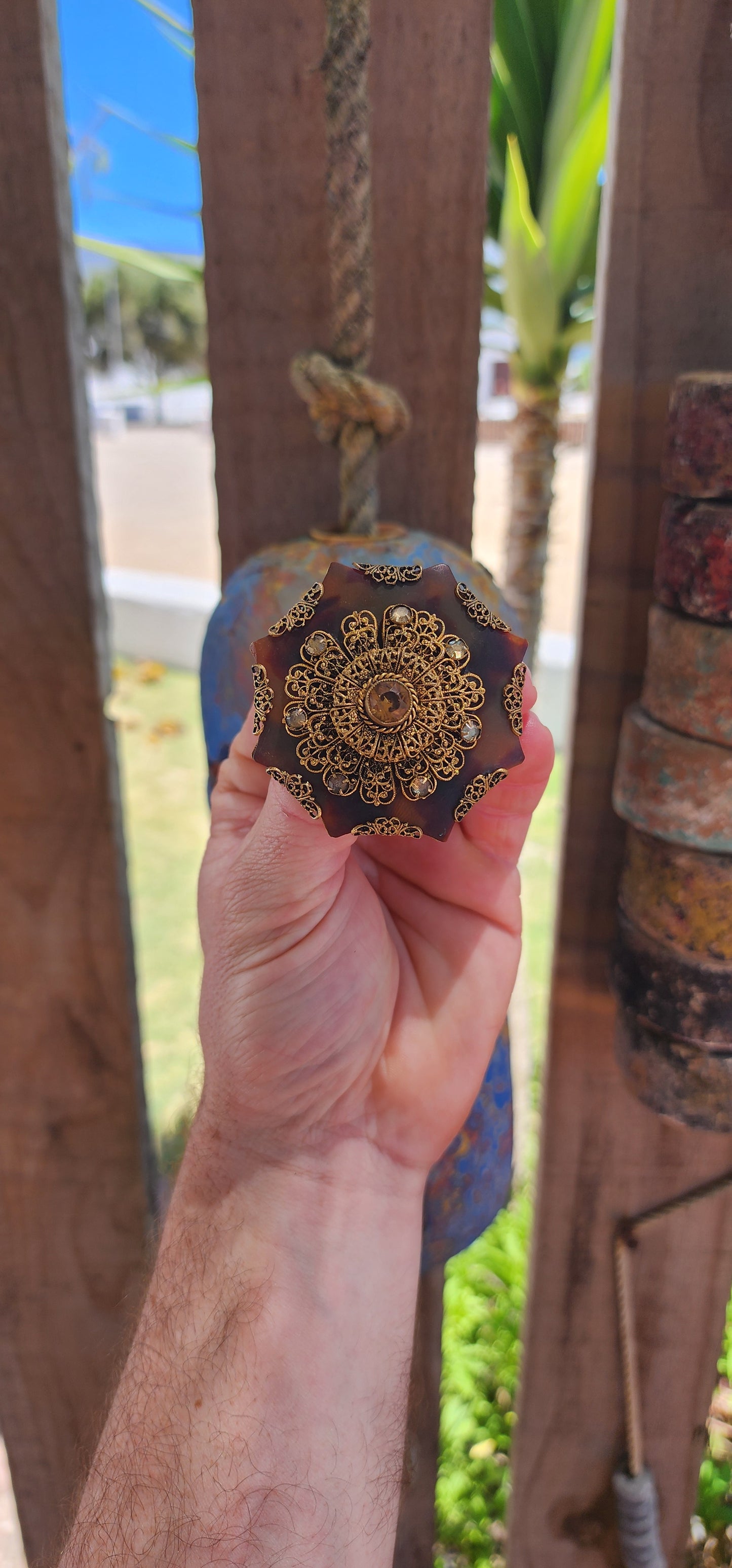 This extraordinary Art Deco–era Czech brooch is unlike anything we’ve encountered before !
