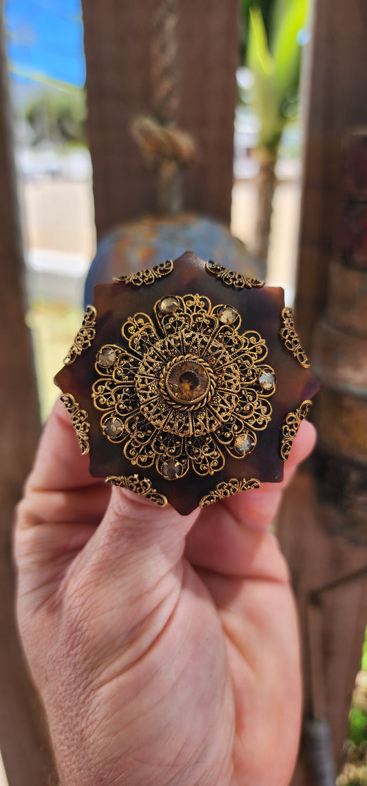This extraordinary Art Deco–era Czech brooch is unlike anything we’ve encountered before !