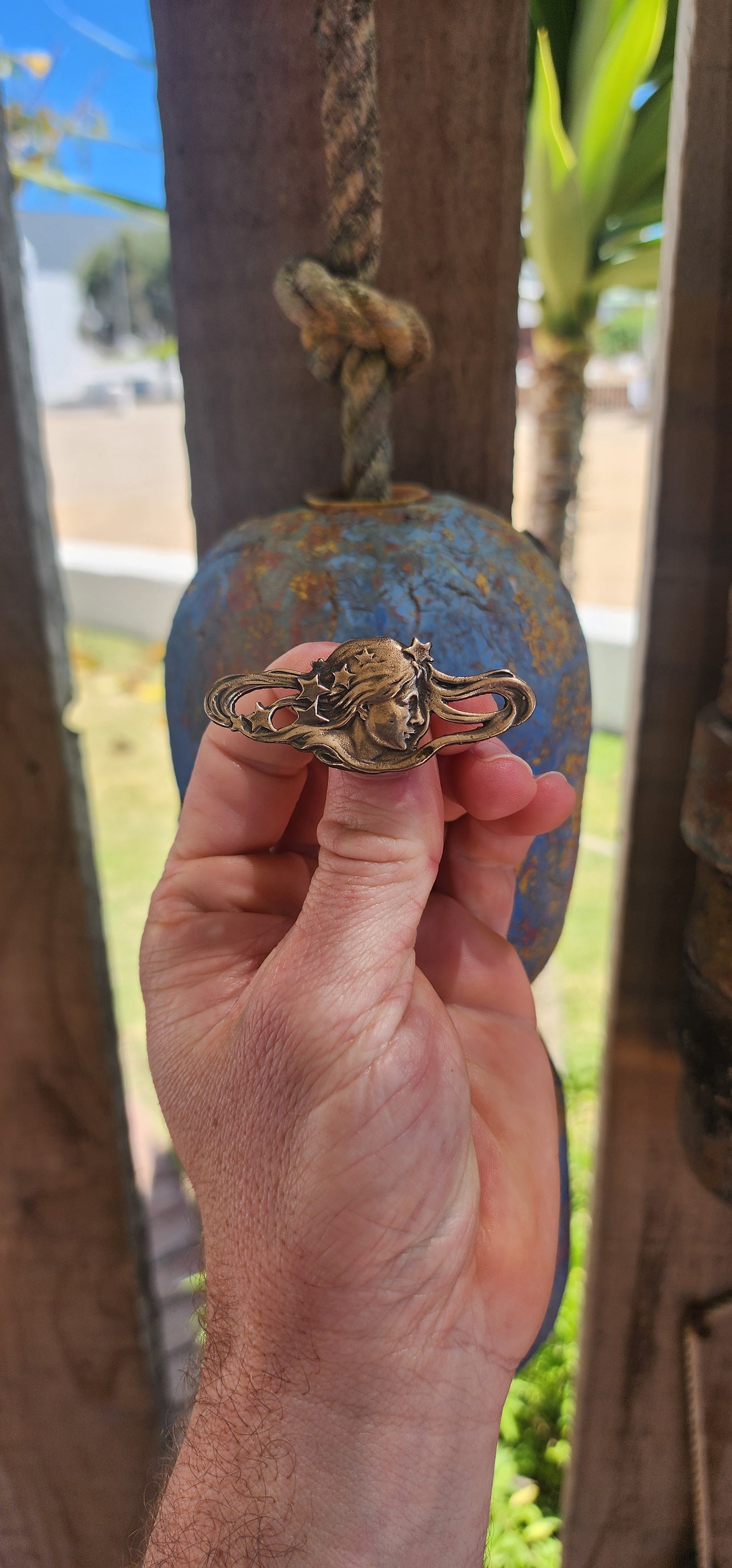 Celestial Muse – Art Nouveau Revival Brooch