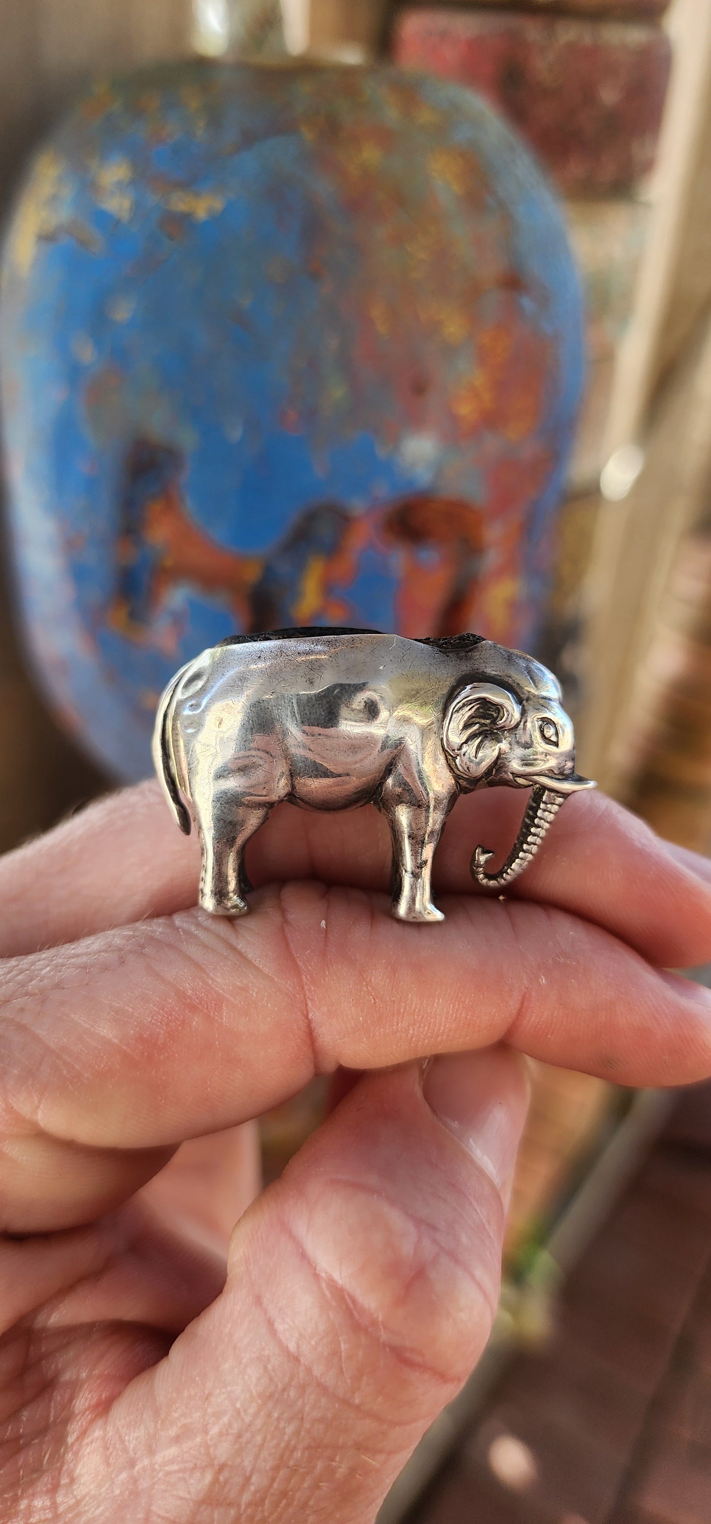 Antique Edwardian Sterling Silver Novelty Elephant Pin Cushion By Adie & Lovekin Ltd – Hallmarked Birmingham, 1906.
