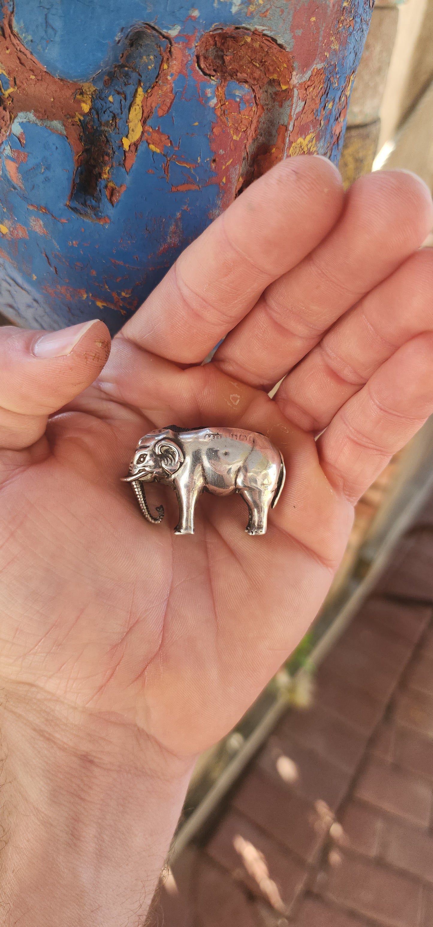 Antique Edwardian Sterling Silver Novelty Elephant Pin Cushion By Adie & Lovekin Ltd – Hallmarked Birmingham, 1906.