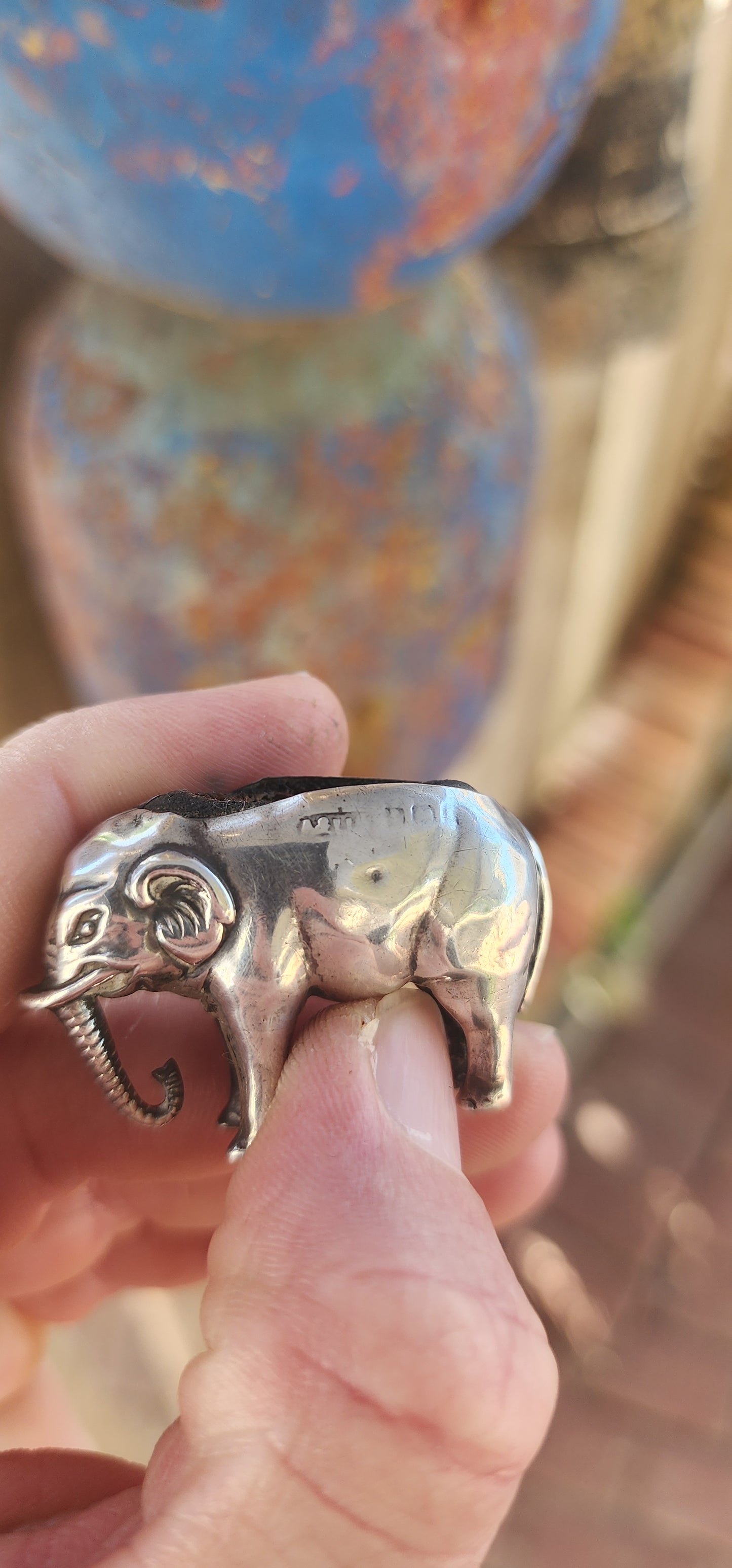 Antique Edwardian Sterling Silver Novelty Elephant Pin Cushion By Adie & Lovekin Ltd – Hallmarked Birmingham, 1906.