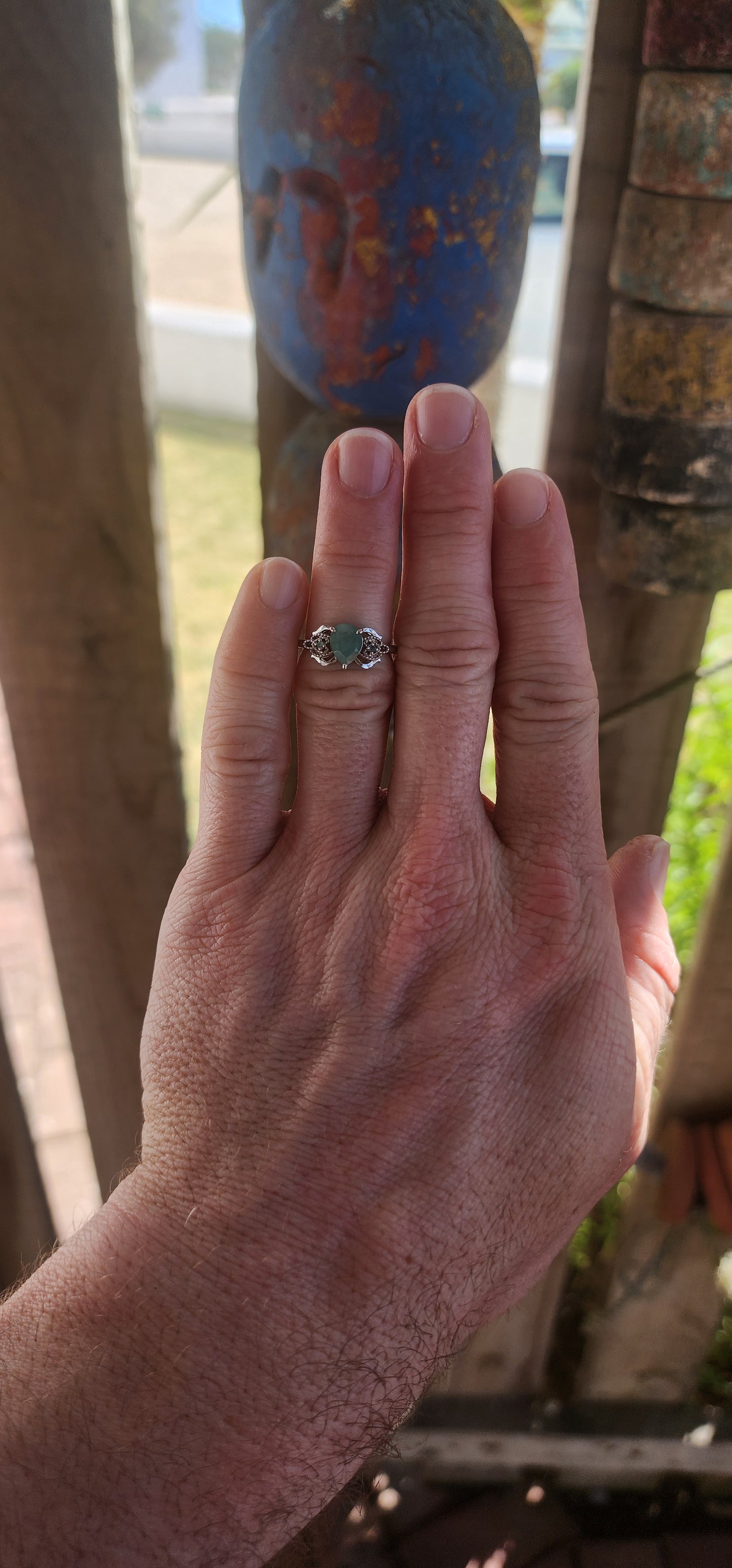 The Emerald Ring – Vintage Romance in Sterling Silver.