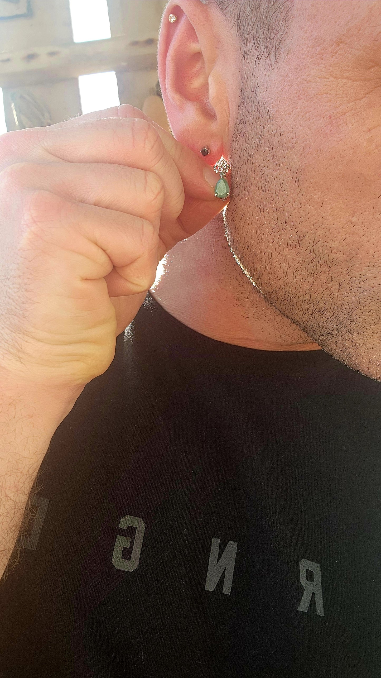 The Emerald Earrings – Graceful Filigree Drops of Green Fire.
