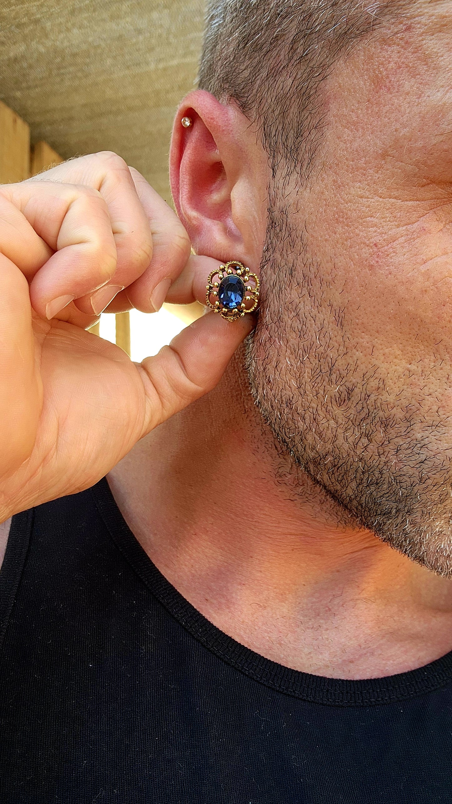 A dazzling lot of six marvelous vintage costume clip-on earring pairs — each one with its own personality, era, and mood. Small in size but BIG on charm, sass, colour and sparkle!