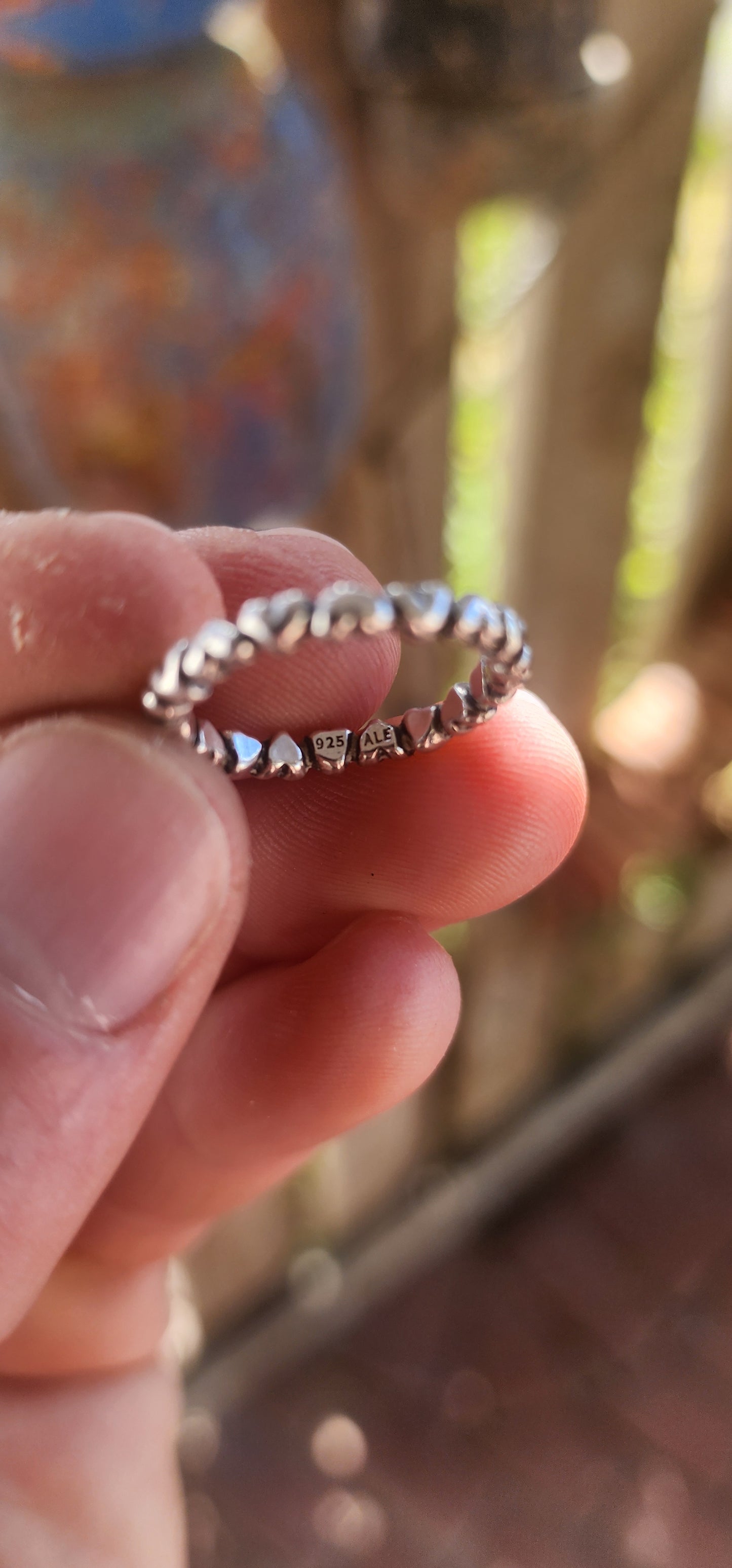 Serving major sweet-but-stylish vibes, this gorgeous designer sterling silver “Forever Love” full-eternity ring by P-a-n-d-o-r-a is the cutest little statement of affection you can slide onto your finger.