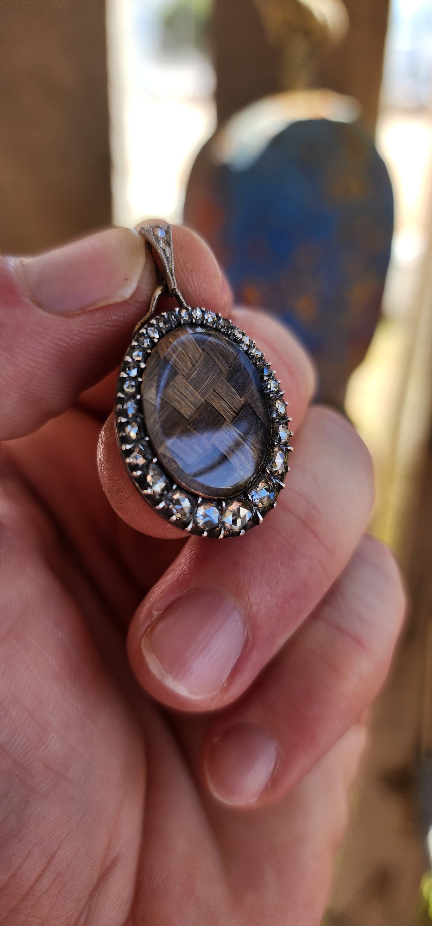 ULTRA RARE & IMMEASURABLY SPECIAL — Early Victorian Mourning Locket (Circa 1840s–1850s).