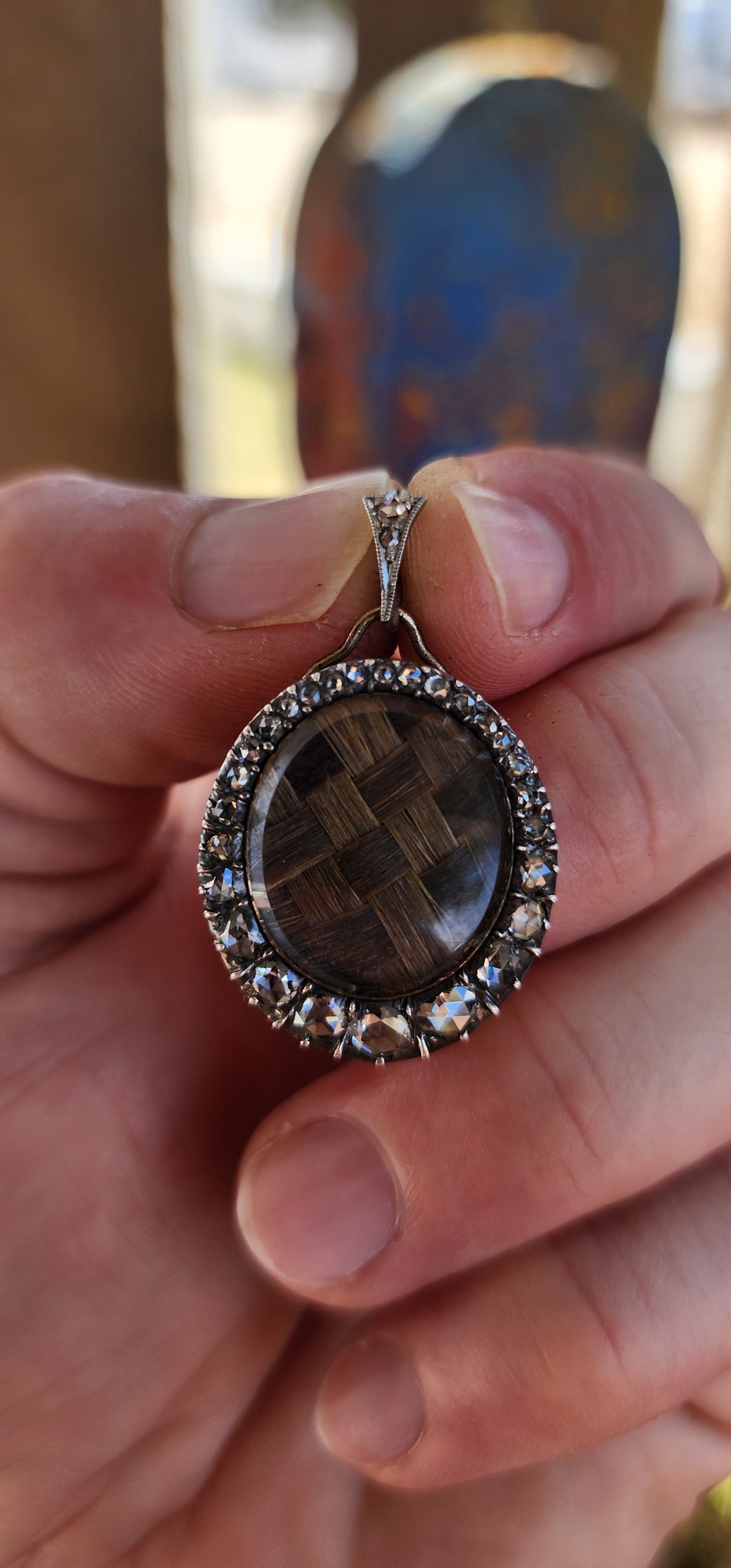 ULTRA RARE & IMMEASURABLY SPECIAL — Early Victorian Mourning Locket (Circa 1840s–1850s).
