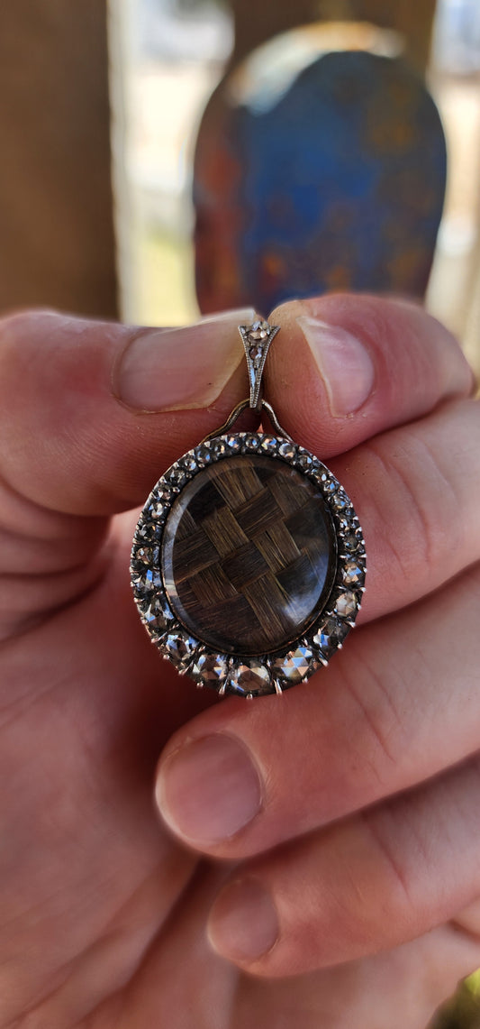 ULTRA RARE & IMMEASURABLY SPECIAL — Early Victorian Mourning Locket (Circa 1840s–1850s).