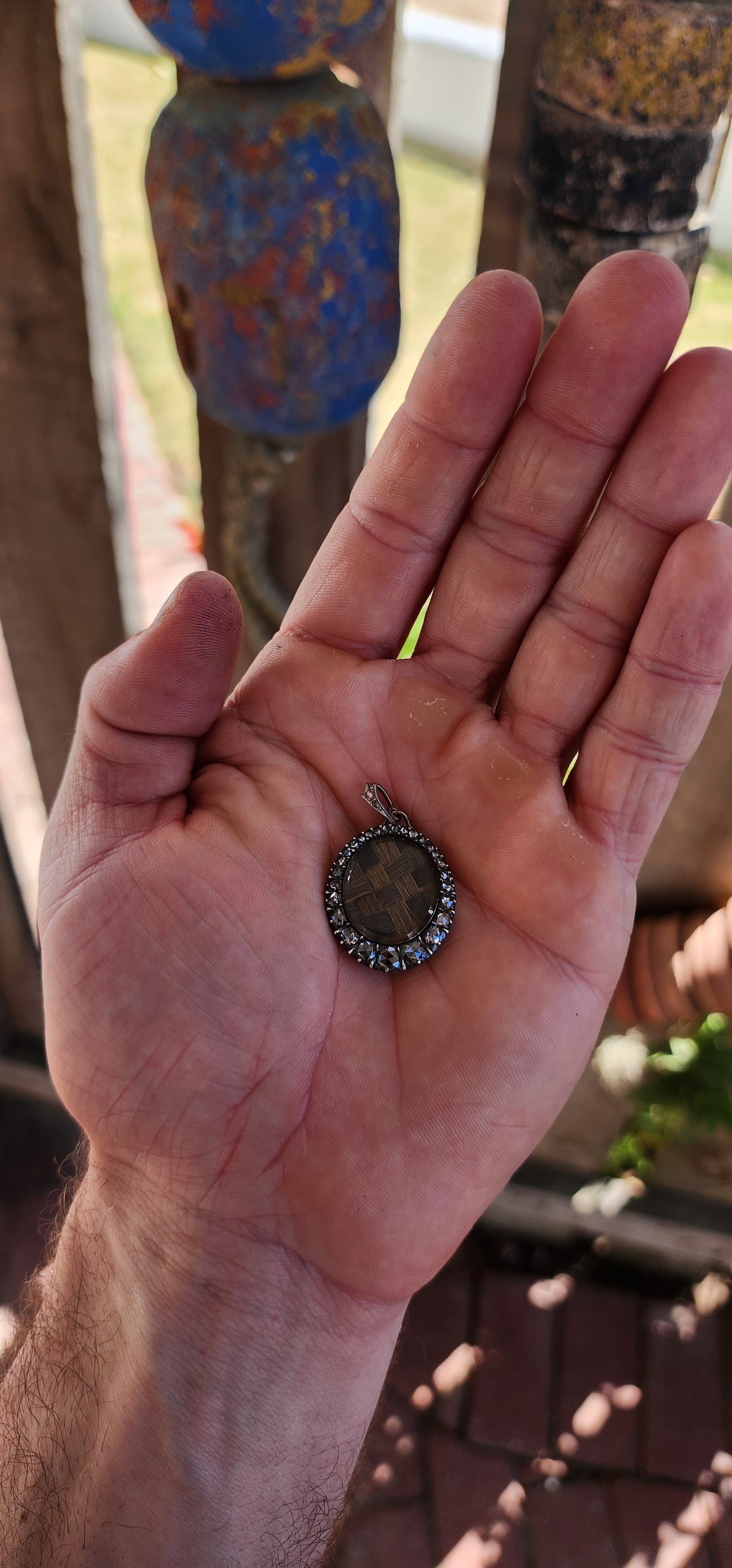 ULTRA RARE & IMMEASURABLY SPECIAL — Early Victorian Mourning Locket (Circa 1840s–1850s).