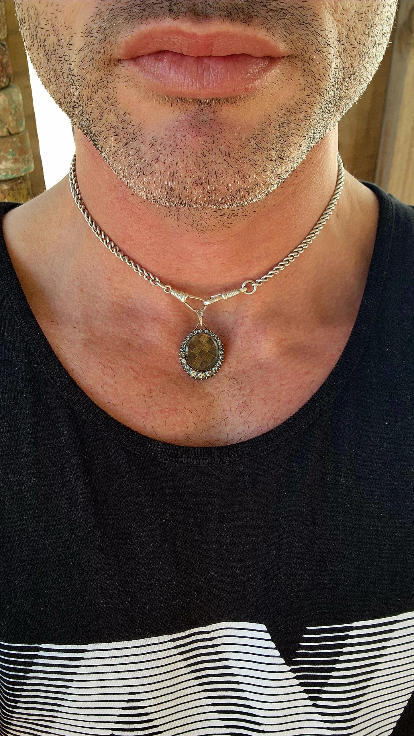 ULTRA RARE & IMMEASURABLY SPECIAL — Early Victorian Mourning Locket (Circa 1840s–1850s).