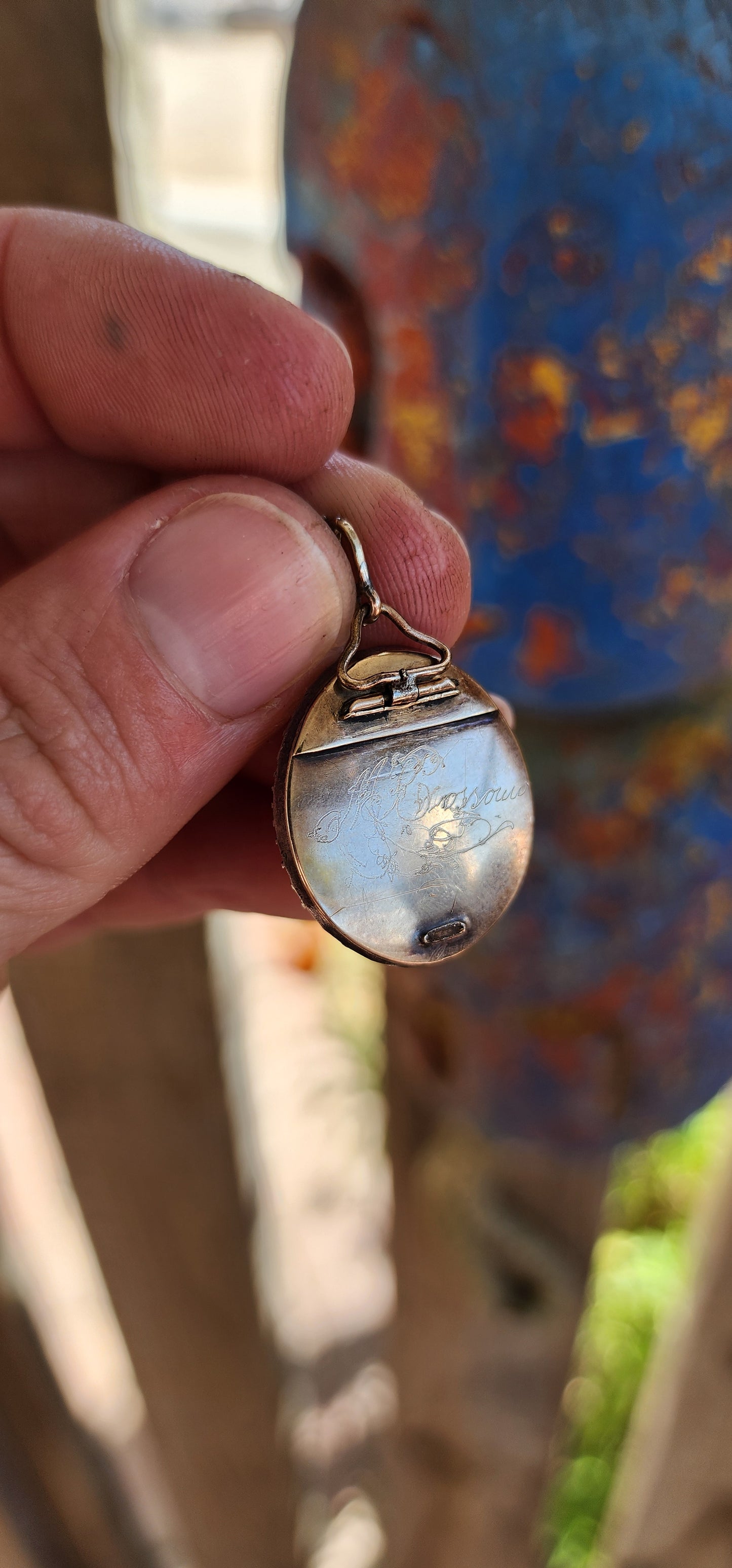 ULTRA RARE & IMMEASURABLY SPECIAL — Early Victorian Mourning Locket (Circa 1840s–1850s).