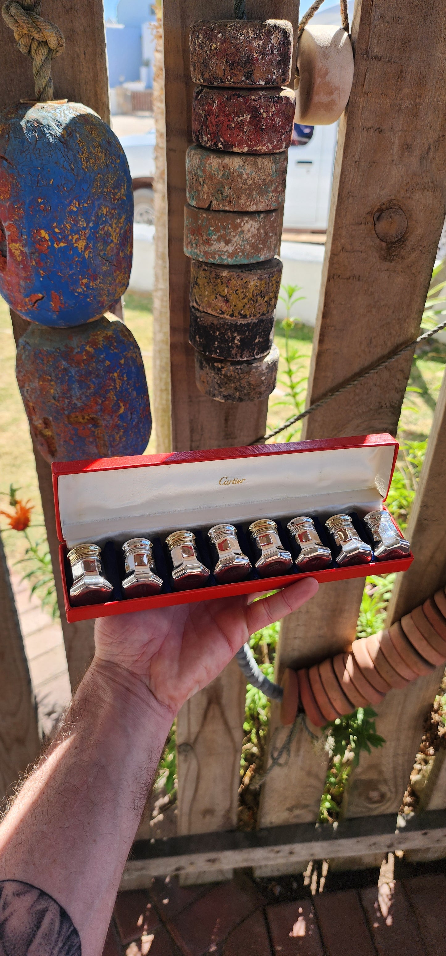 Vintage 1990's boxed set of Cartier sterling silver salt & pepper shakers — a true example of functional luxury where haute maison craftsmanship meets everyday ritual.