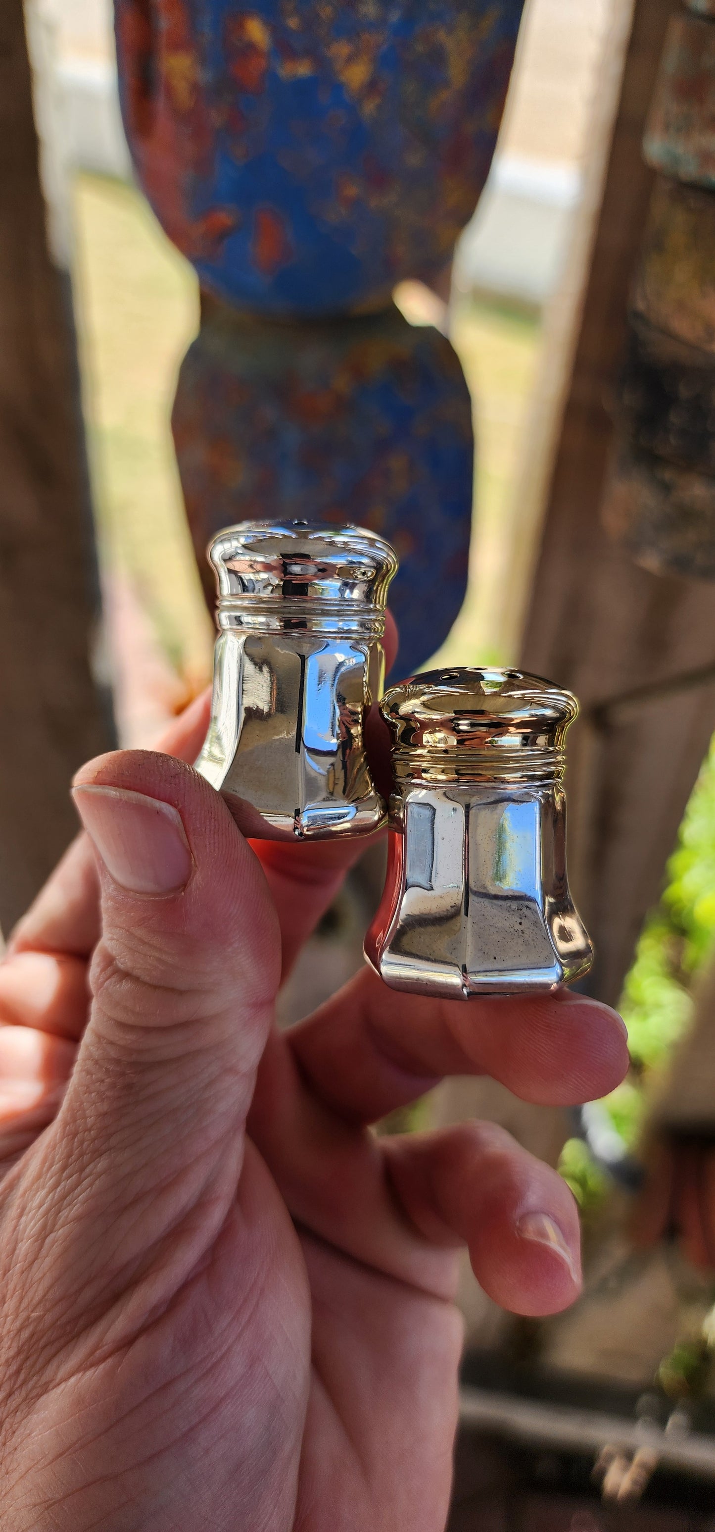 Vintage 1990's boxed set of Cartier sterling silver salt & pepper shakers — a true example of functional luxury where haute maison craftsmanship meets everyday ritual.