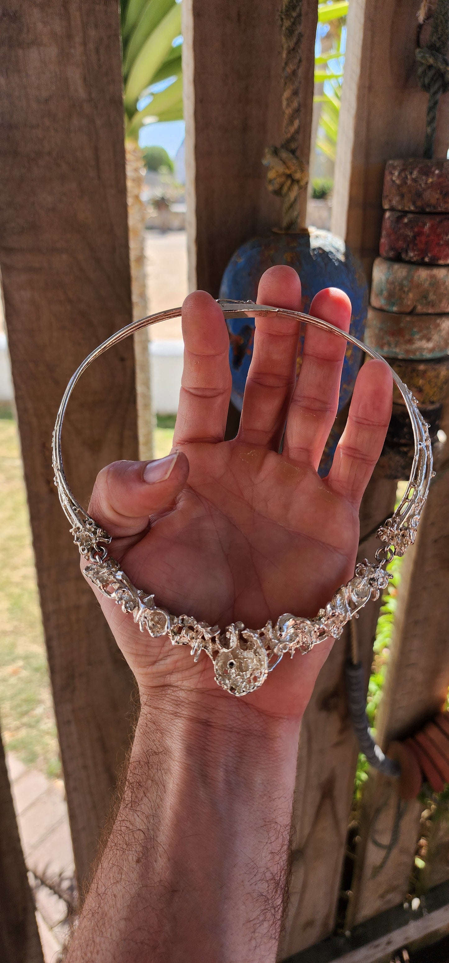 Prepare for goosebumps — this is an extremely rare original 1960s Juhls Tundra collar necklace, a true masterpiece of Scandinavian Brutalist jewelry.