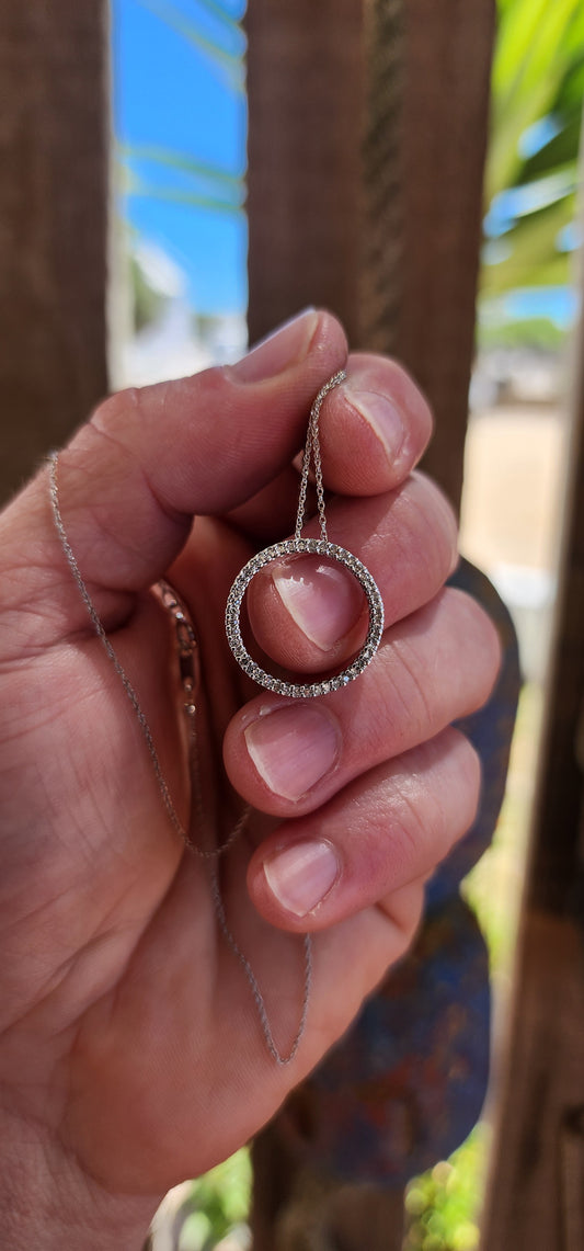 Elegant, timeless, and quietly powerful — this Circle of Life necklace is a beautiful study in symbolism and understated luxury.