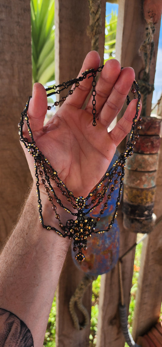 This necklace is pure theatre, drama, and old-world romance wrapped into one breathtaking statement piece.