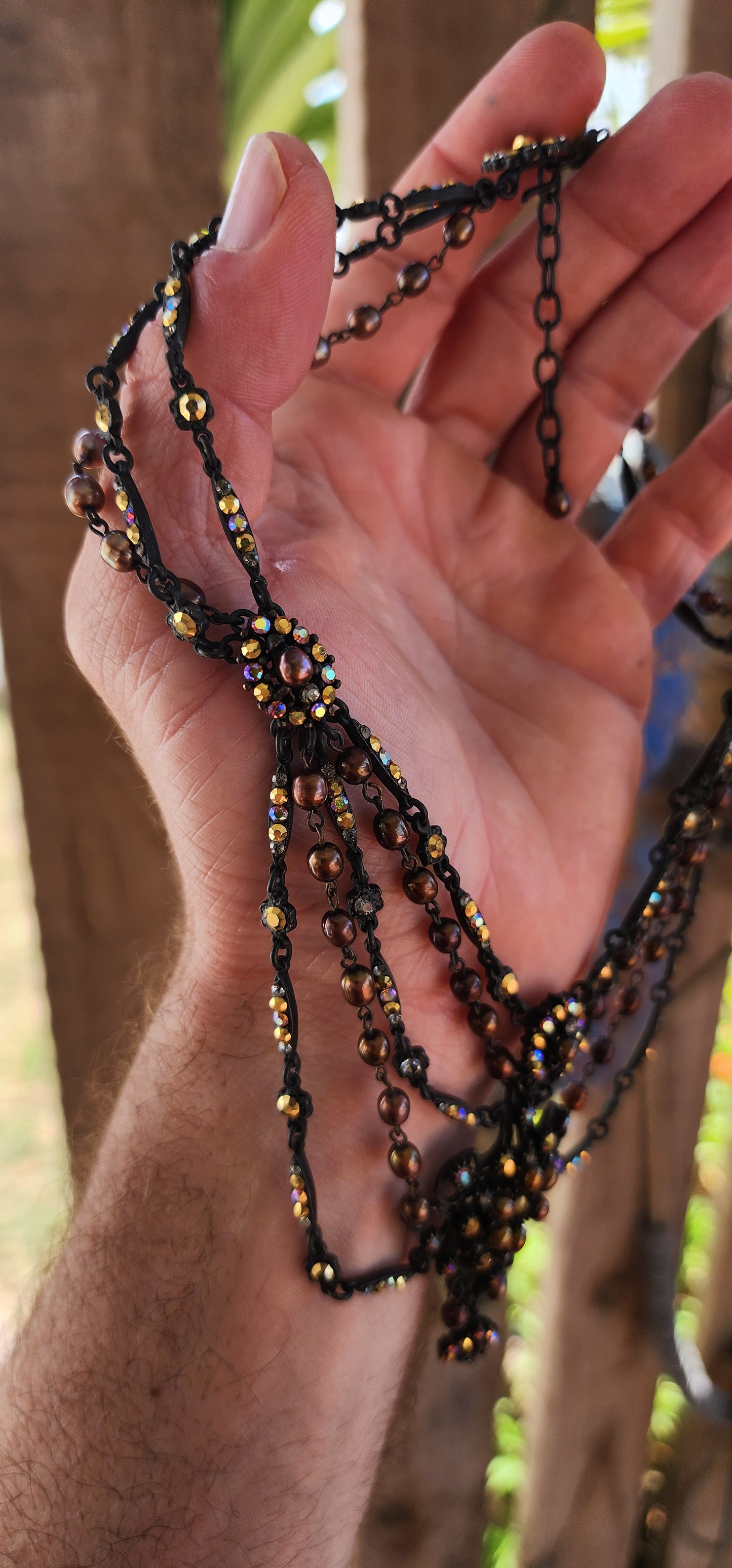 This necklace is pure theatre, drama, and old-world romance wrapped into one breathtaking statement piece.