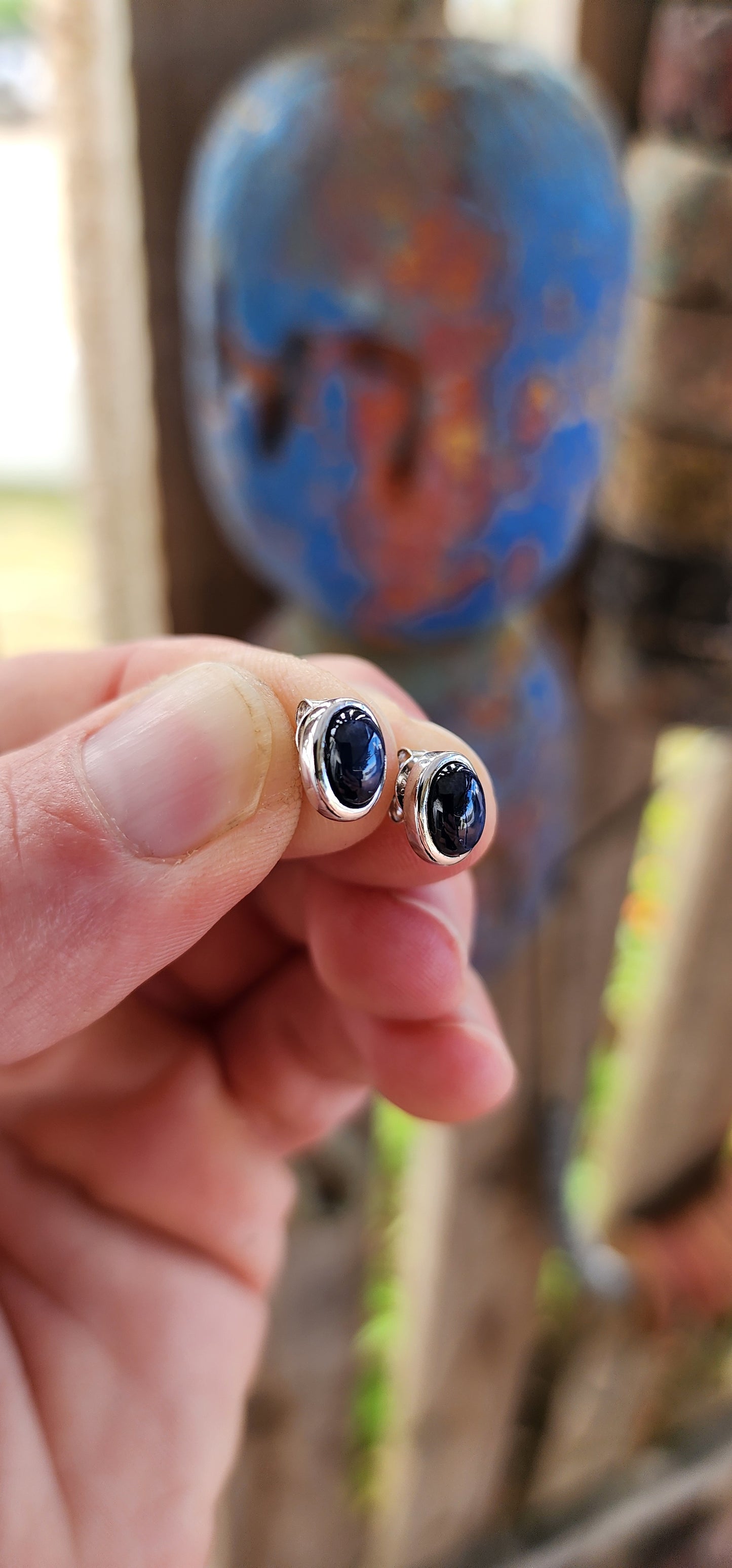 These sterling silver unisex stud earrings may be petite in scale, but they are absolutely cosmic in presence.