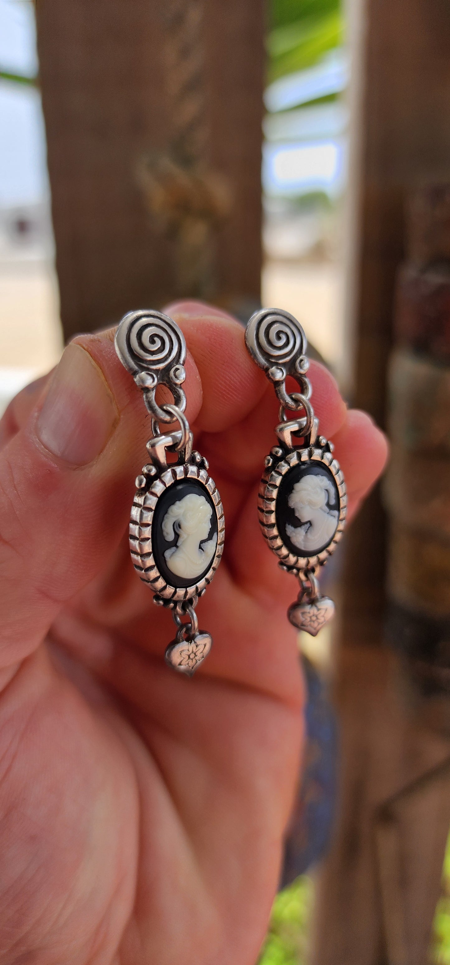 These exquisite designer costume drop earrings are early creations by the renowned Israeli jewelry house Danon, a brand celebrated for its romantic, old-world aesthetic and exceptional attention to detail.