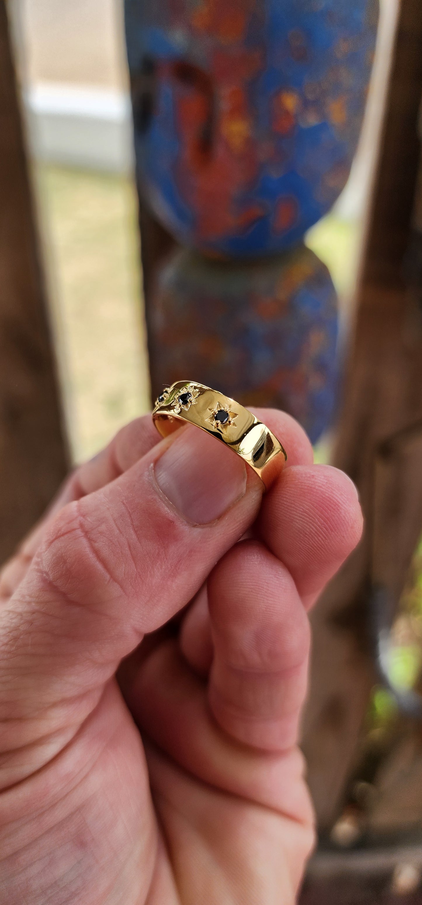 Black Diamond Gypsy-Style Ring - 
A bold treasure steeped in history and quiet power.