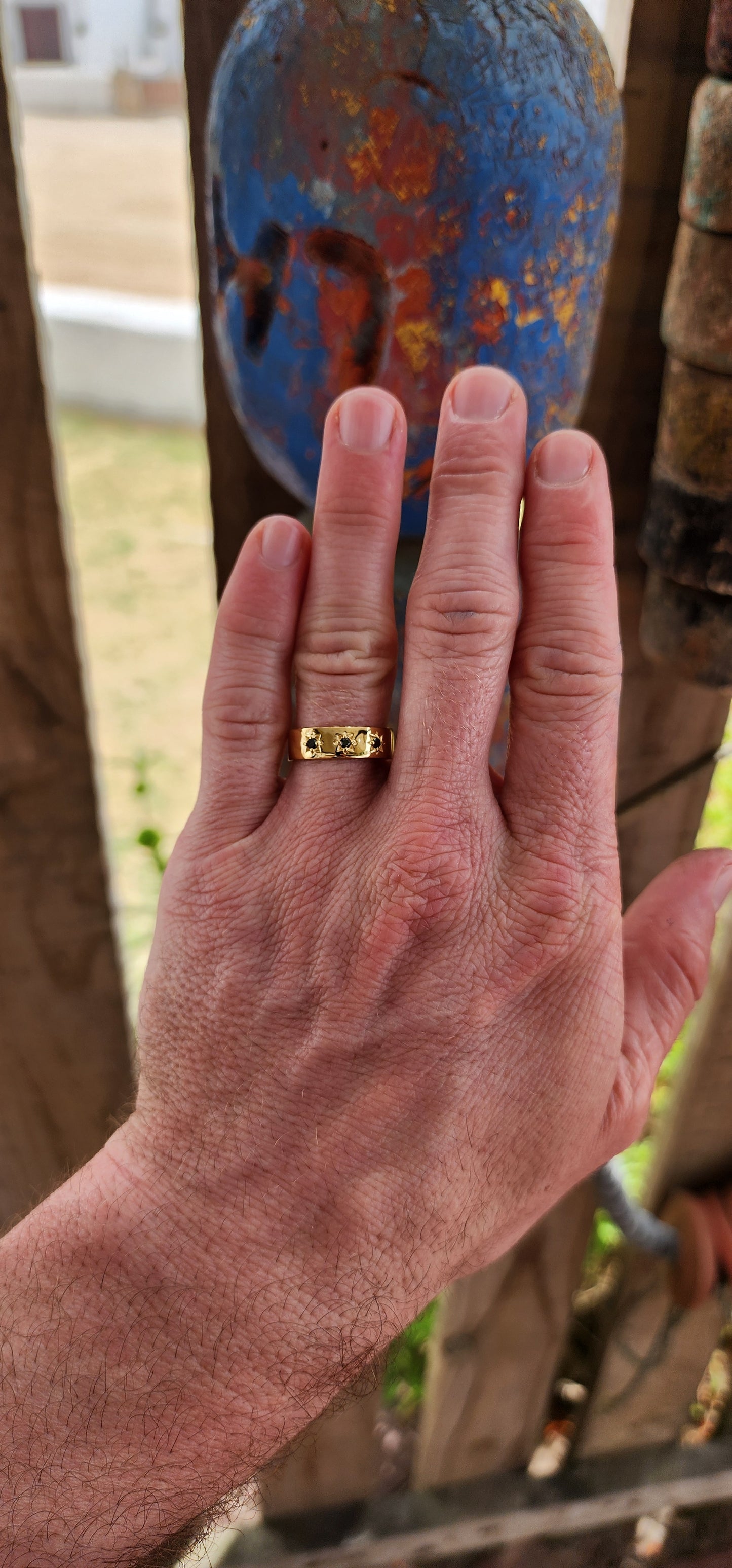 Black Diamond Gypsy-Style Ring - 
A bold treasure steeped in history and quiet power.