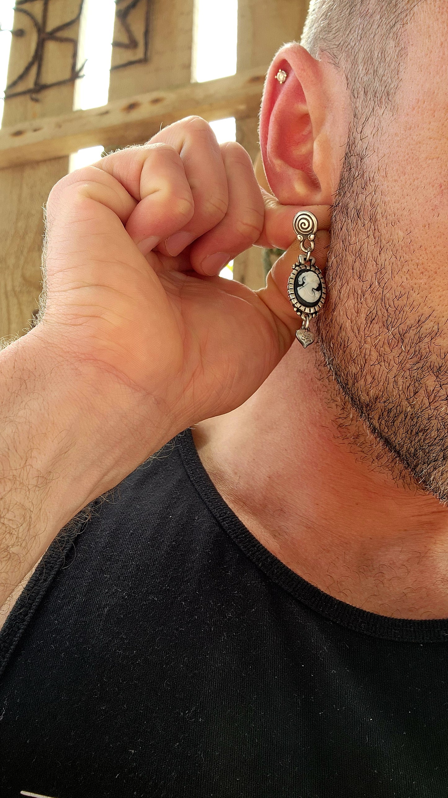 These exquisite designer costume drop earrings are early creations by the renowned Israeli jewelry house Danon, a brand celebrated for its romantic, old-world aesthetic and exceptional attention to detail.