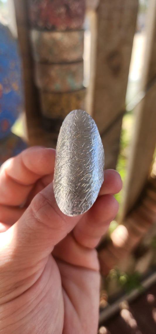 An artisan-made statement ring crafted in solid sterling silver, designed for lovers of sculptural, hand-forged beauty.