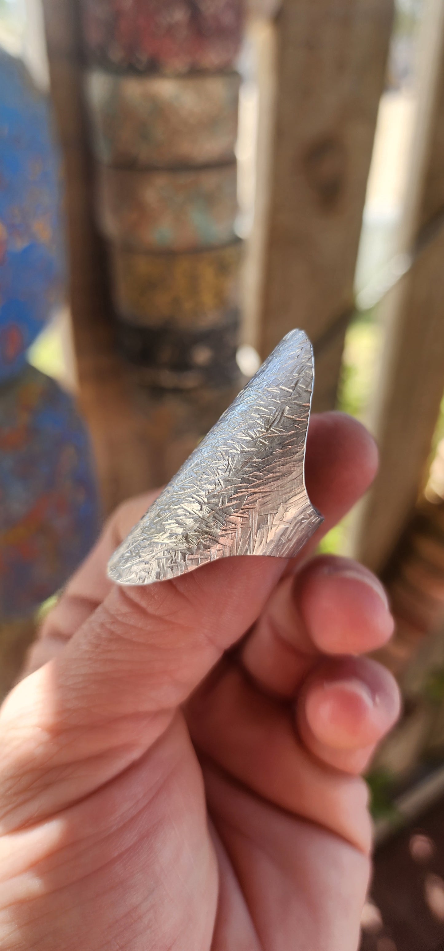 An artisan-made statement ring crafted in solid sterling silver, designed for lovers of sculptural, hand-forged beauty.