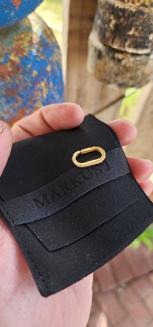 Markus J Custom Enhancer Clasp - Salt & Pepper Diamond Edition.