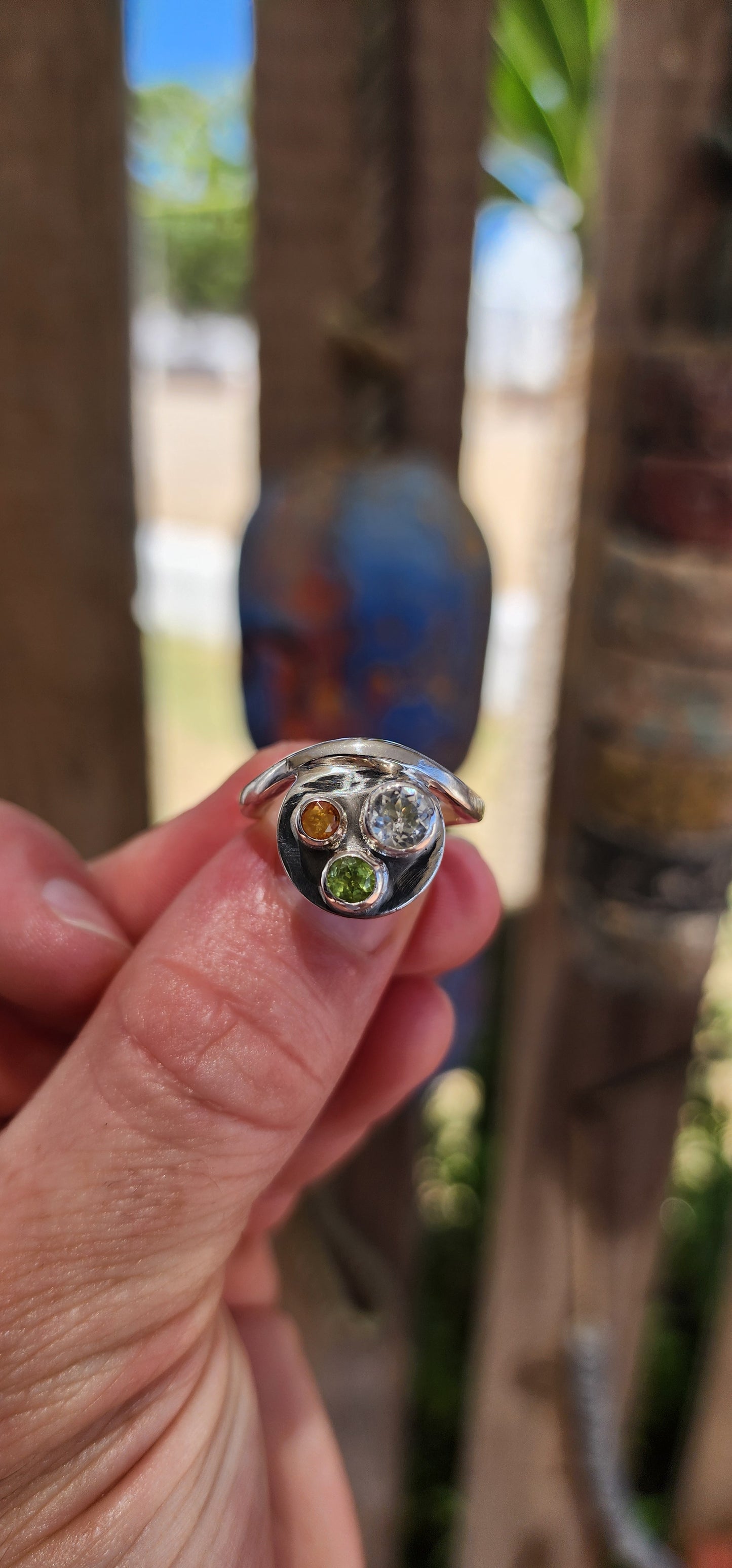 Bold, arty, and completely one-of-a-kind — this fabulous artisan-made ring is a wearable sculpture.